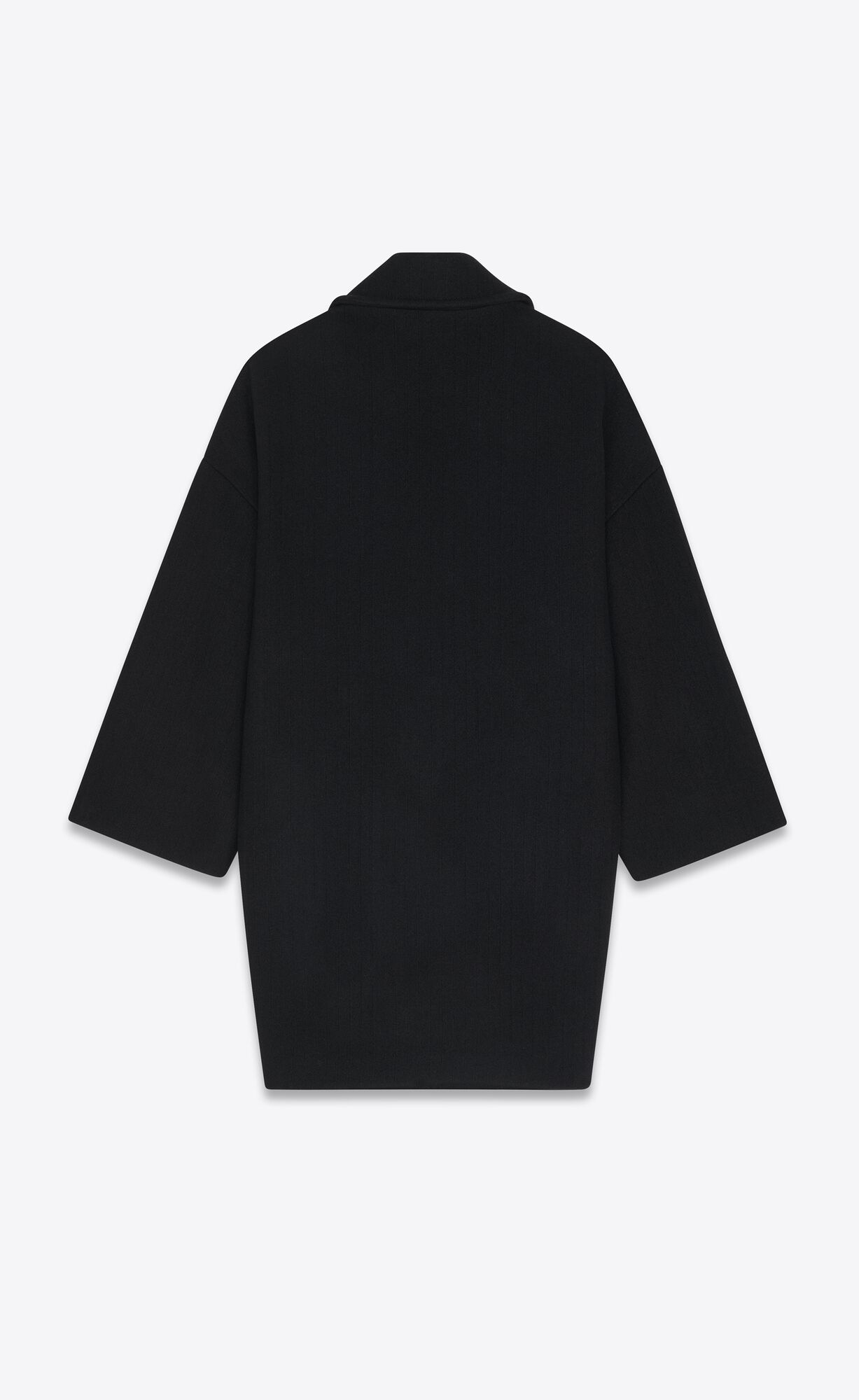 YSL Double-breasted Peacoat In Wool Noir | WGZQB2745