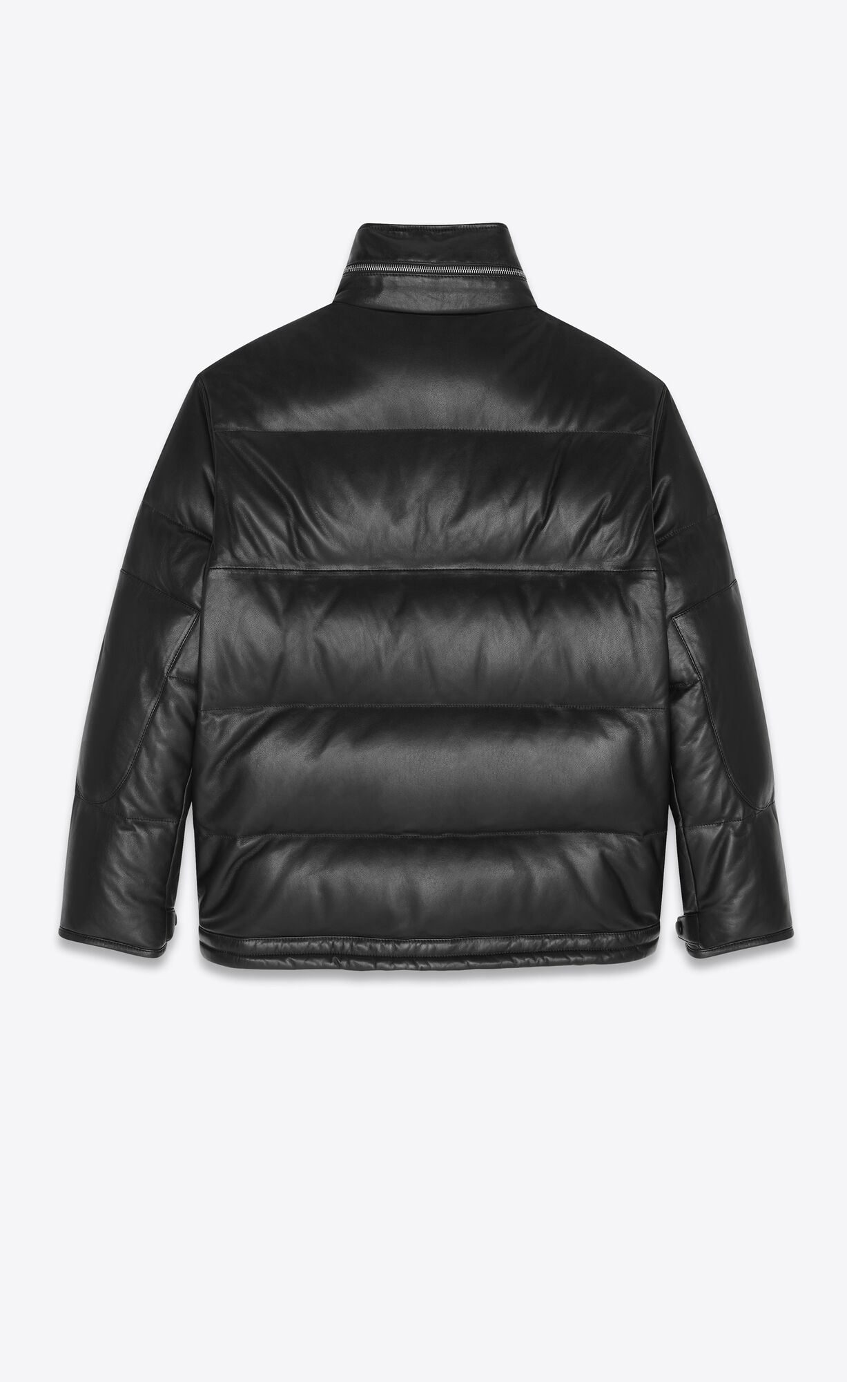 YSL Down Jacket In Lambskin Black | UDVQX0749