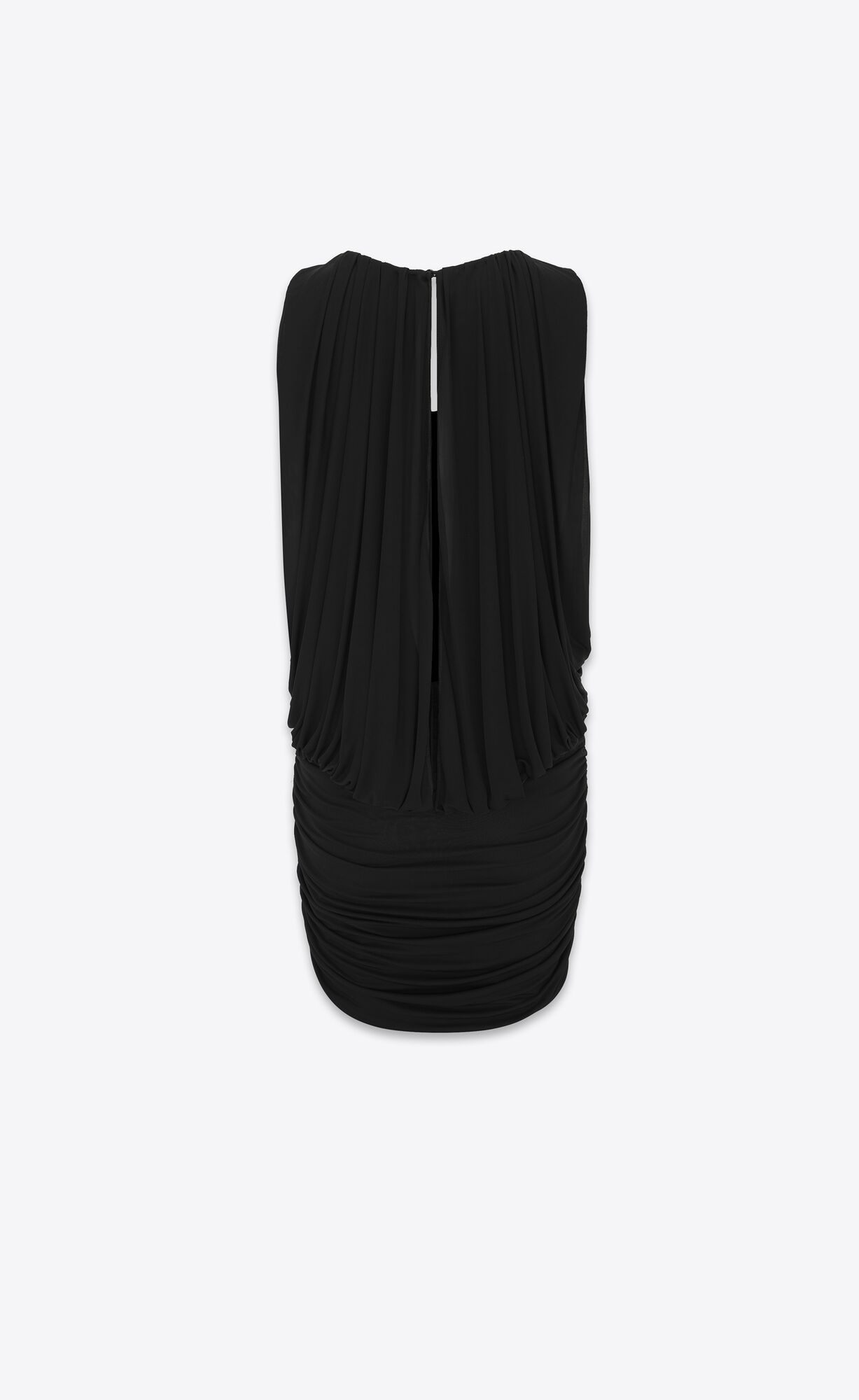 YSL Draped Dress In Jersey Black | OIRUN8463