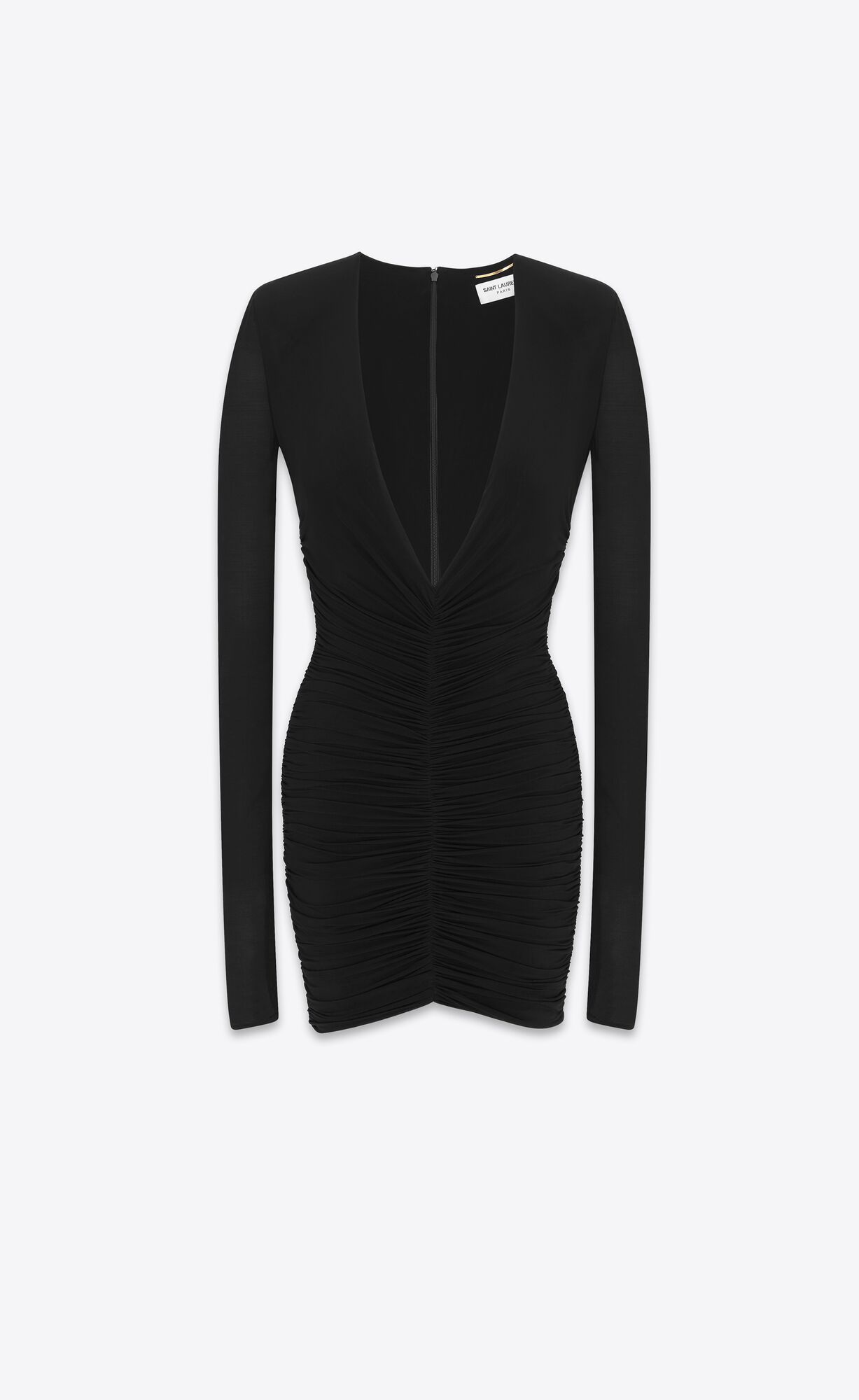 YSL Draped Dress In Jersey Black | RDYAM9650