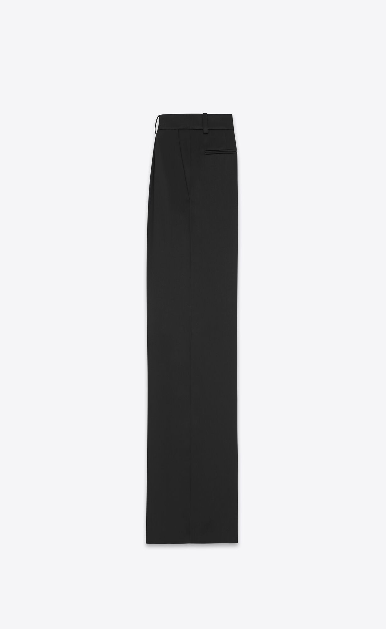 YSL Flared Pants In Satin Black | VJYLI5760