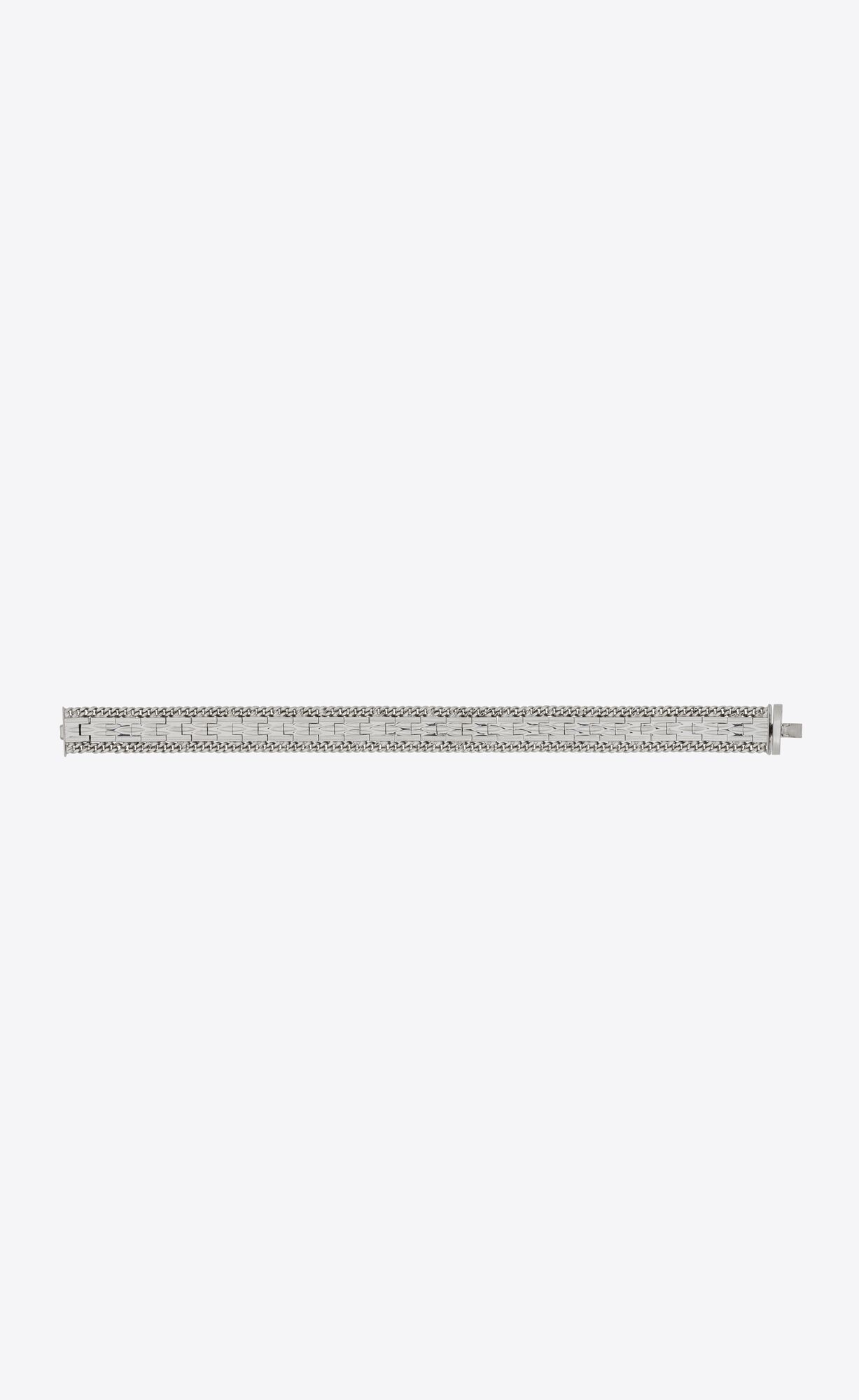 YSL Frieze Articulated Bracelet In Metal Palladium | CEJOY9302