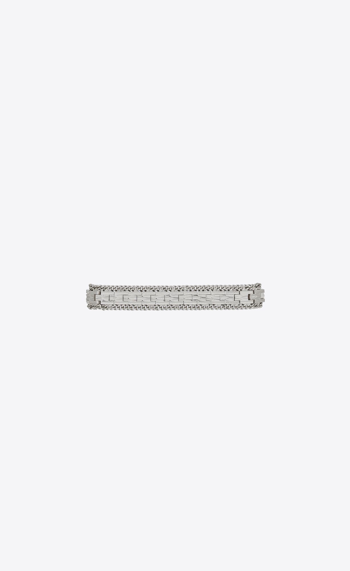 YSL Frieze Articulated Bracelet In Metal Palladium | CEJOY9302