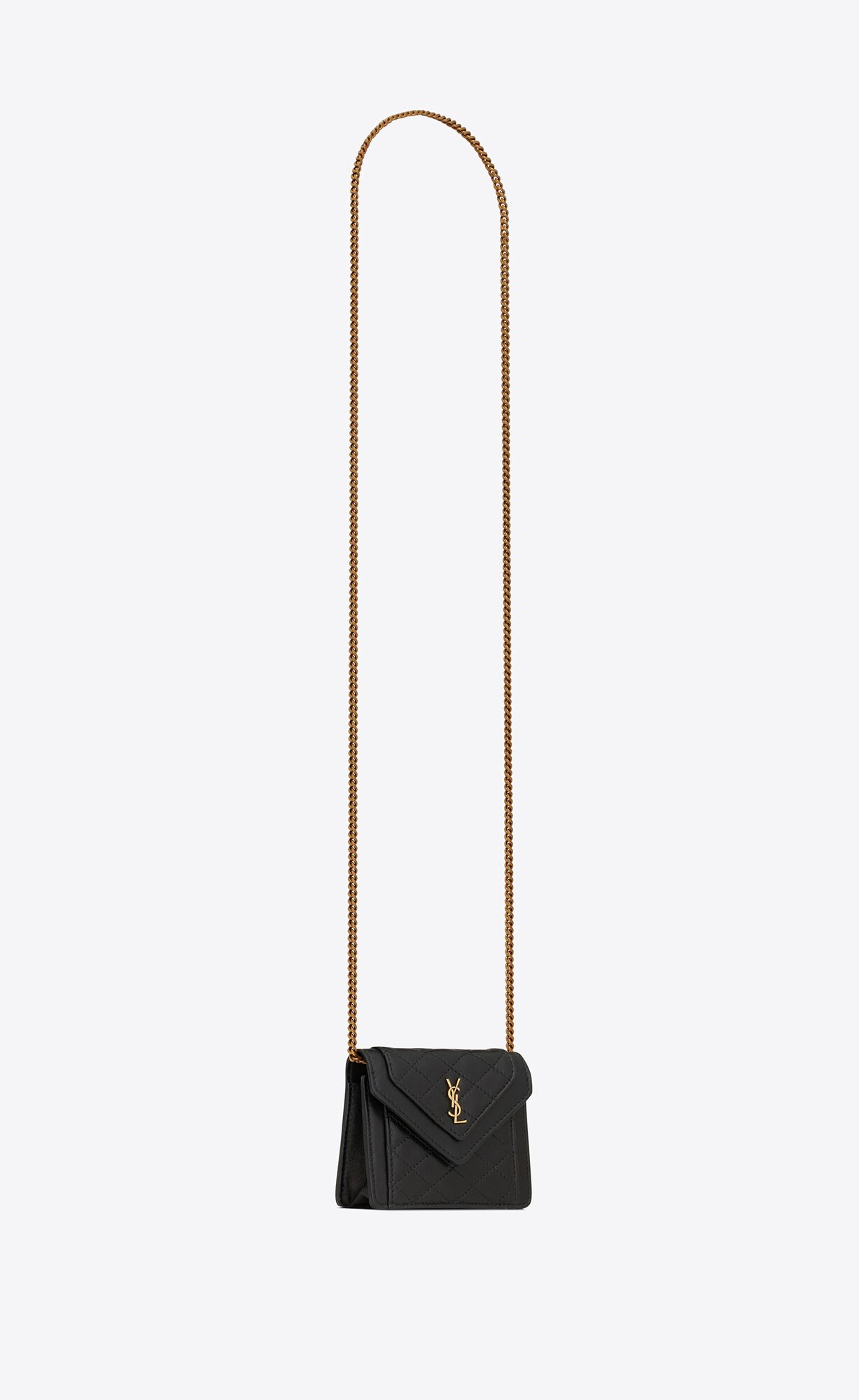 YSL Gaby Micro Bag In Quilted Lambskin Noir | BSYHA6843