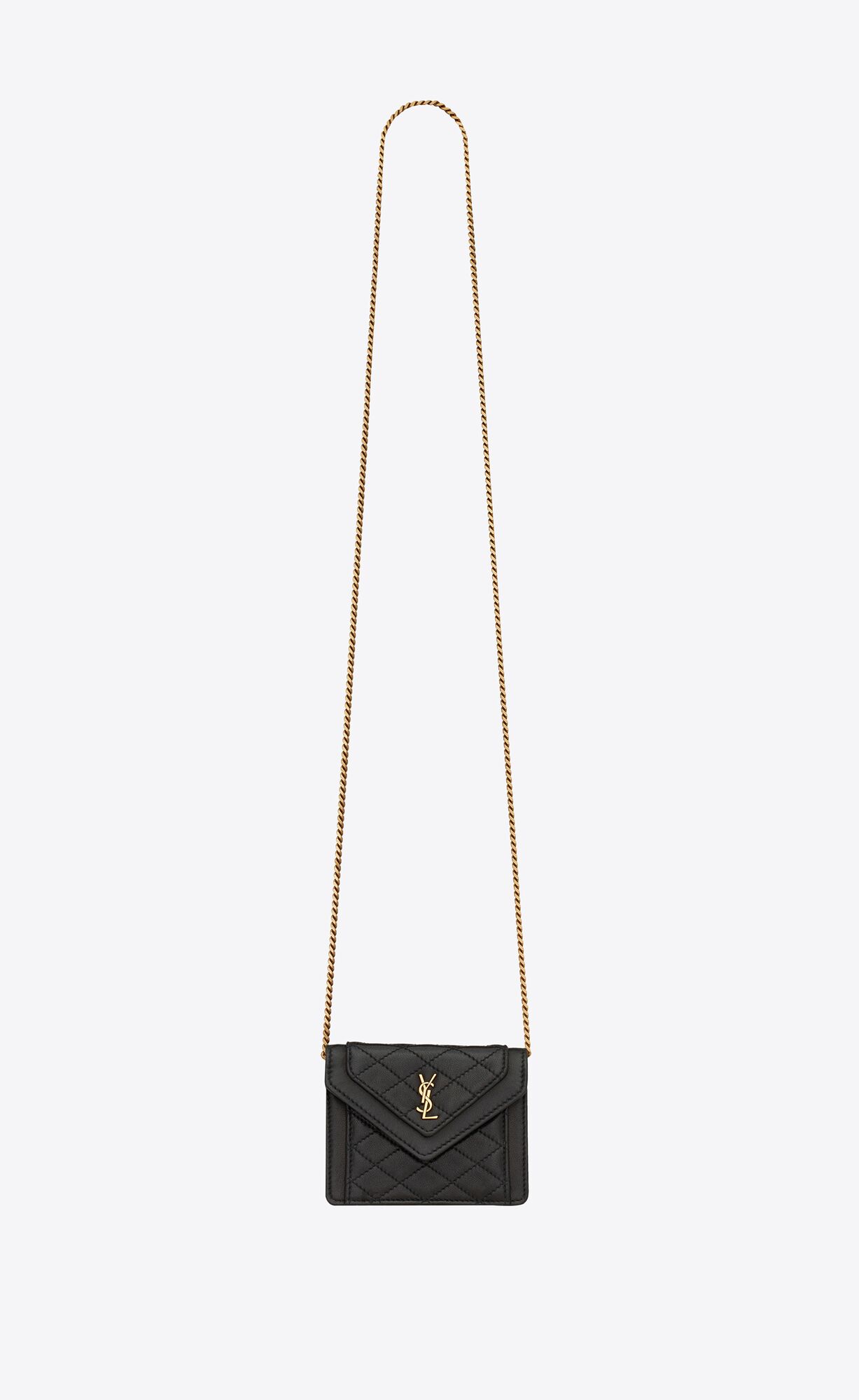 YSL Gaby Micro Bag In Quilted Lambskin Noir | BSYHA6843