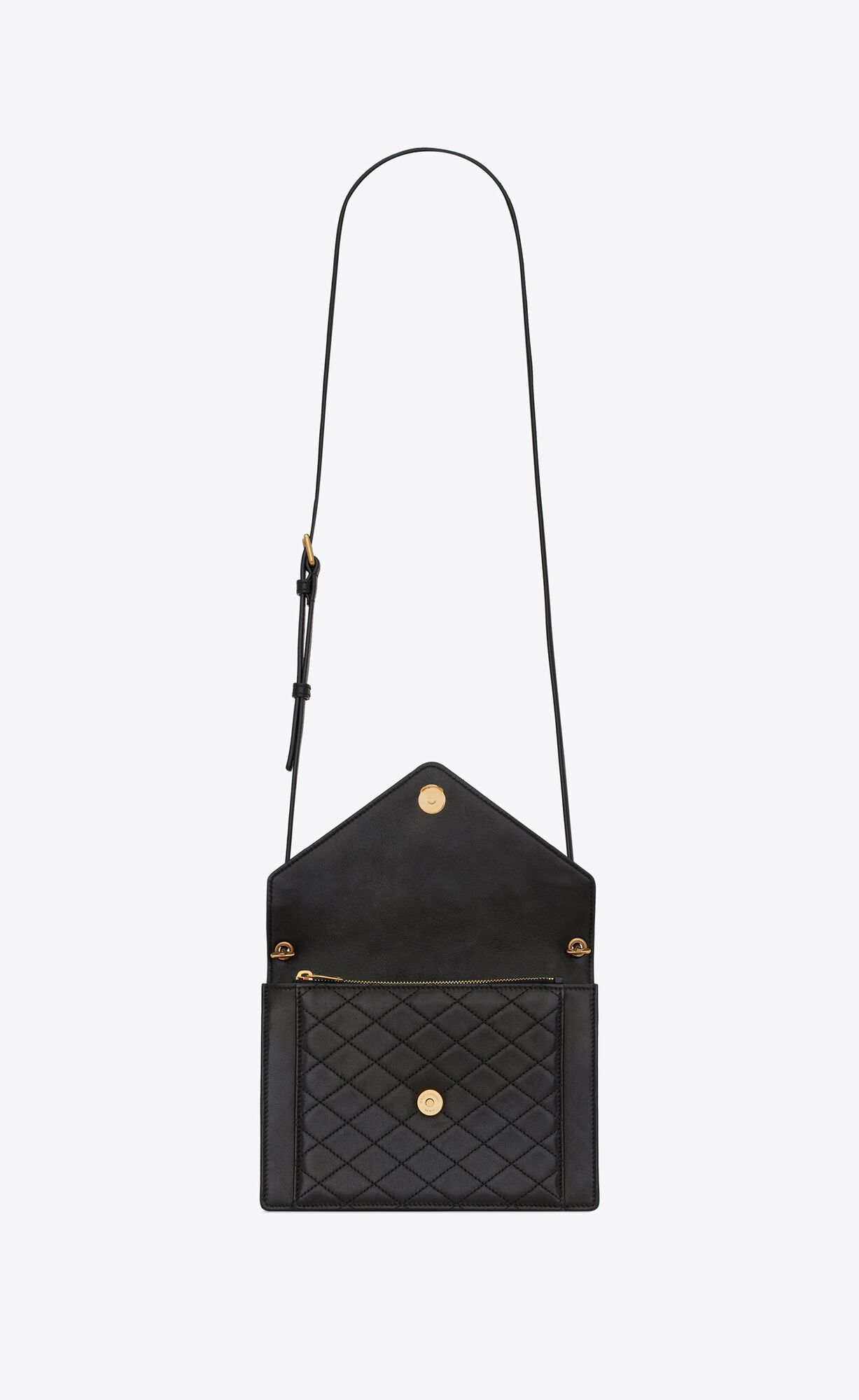 YSL Gaby Mini Satchel In Quilted Lambskin Noir | QDUNE5987