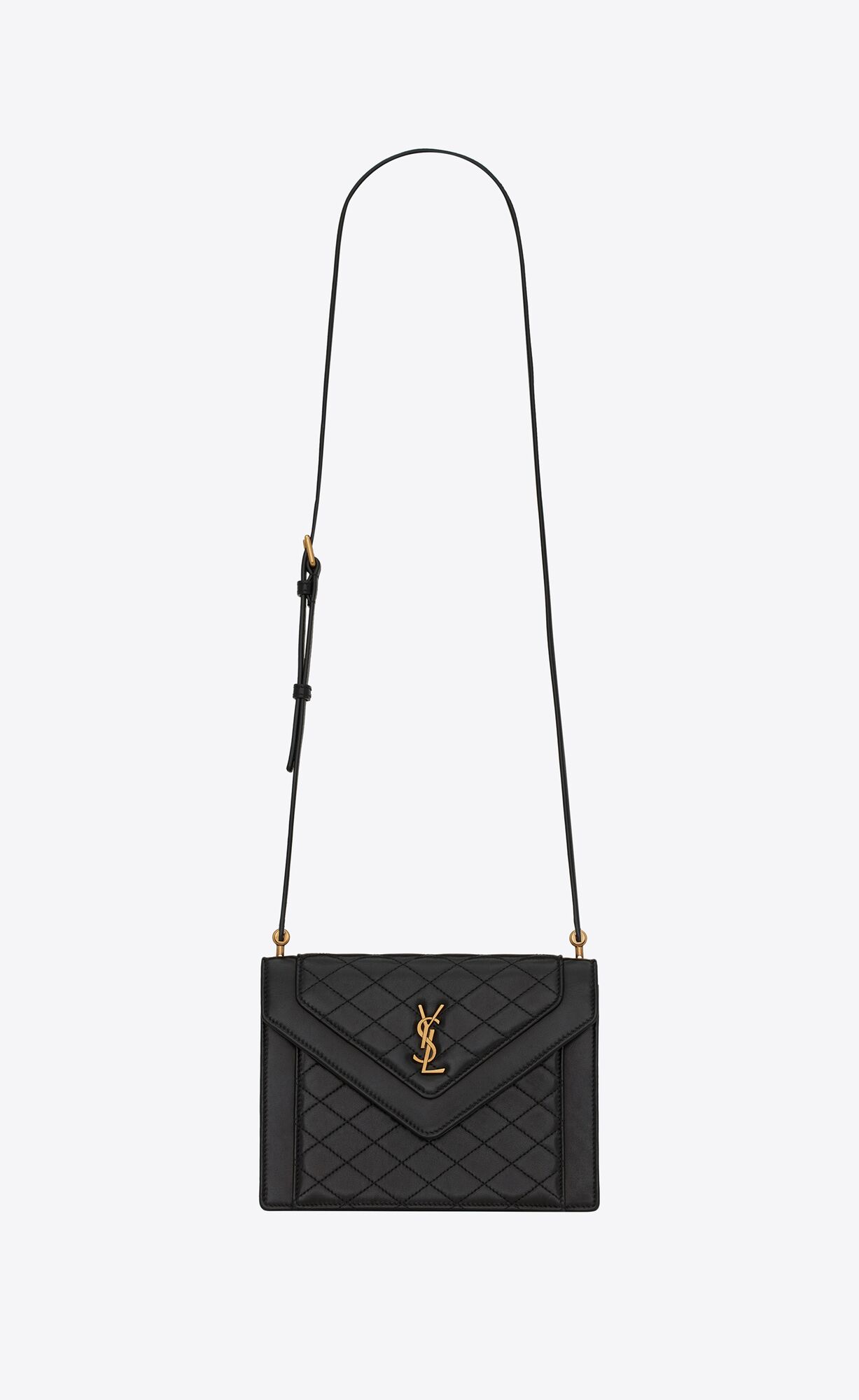 YSL Gaby Mini Satchel In Quilted Lambskin Noir | QDUNE5987