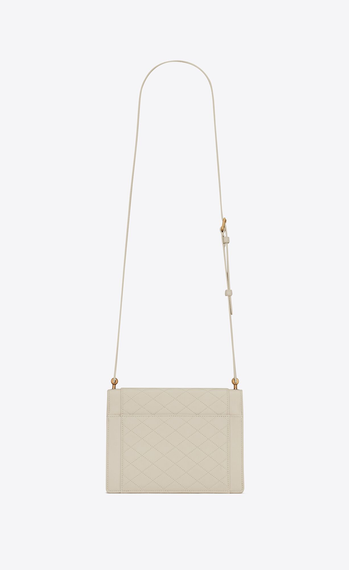 YSL Gaby Mini Satchel In Quilted Lambskin Blanc Vintage | VCOAT9230