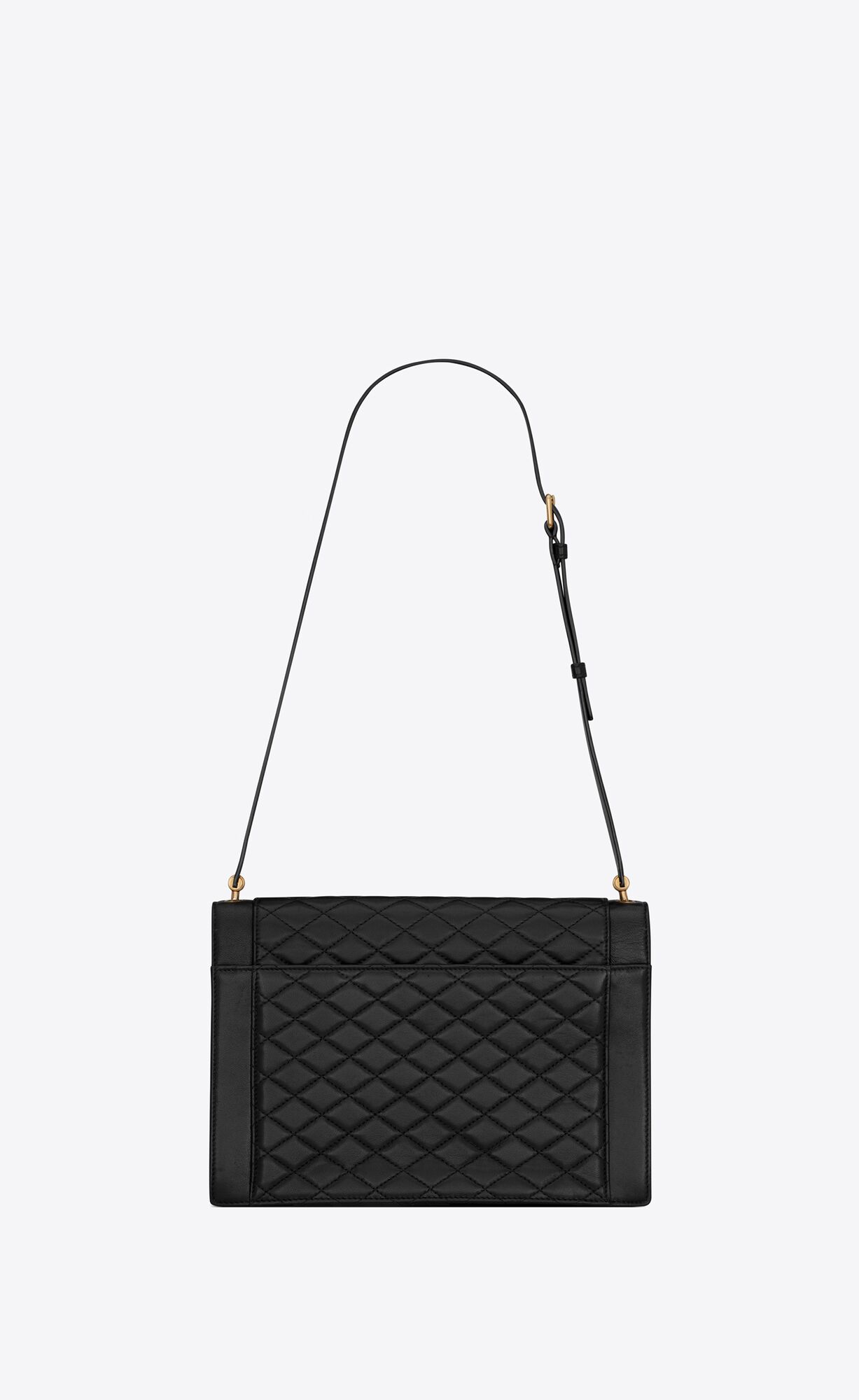 YSL Gaby Satchel In Quilted Lambskin Black | NCMHW4605