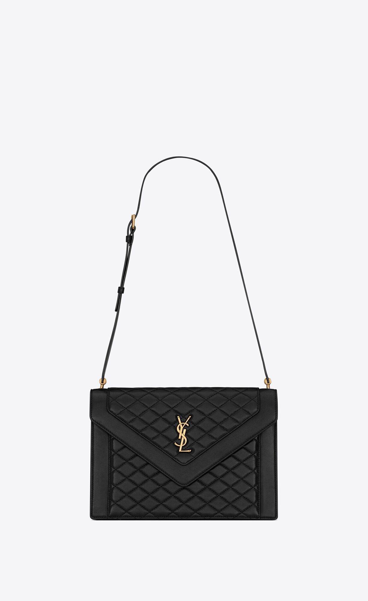 YSL Gaby Satchel In Quilted Lambskin Black | NCMHW4605