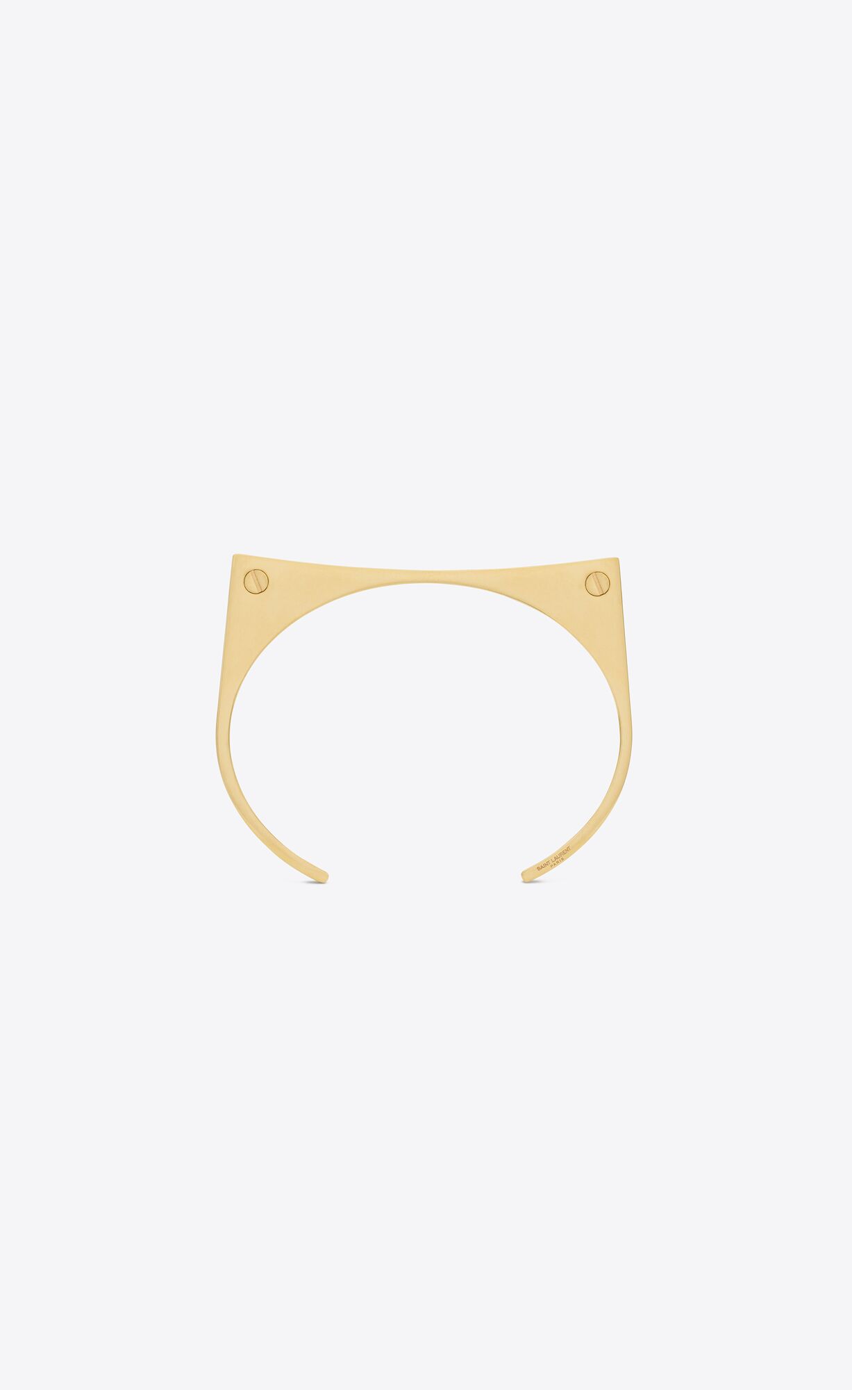 YSL Geometric Bracelet In Metal Gold | VKJWG3786