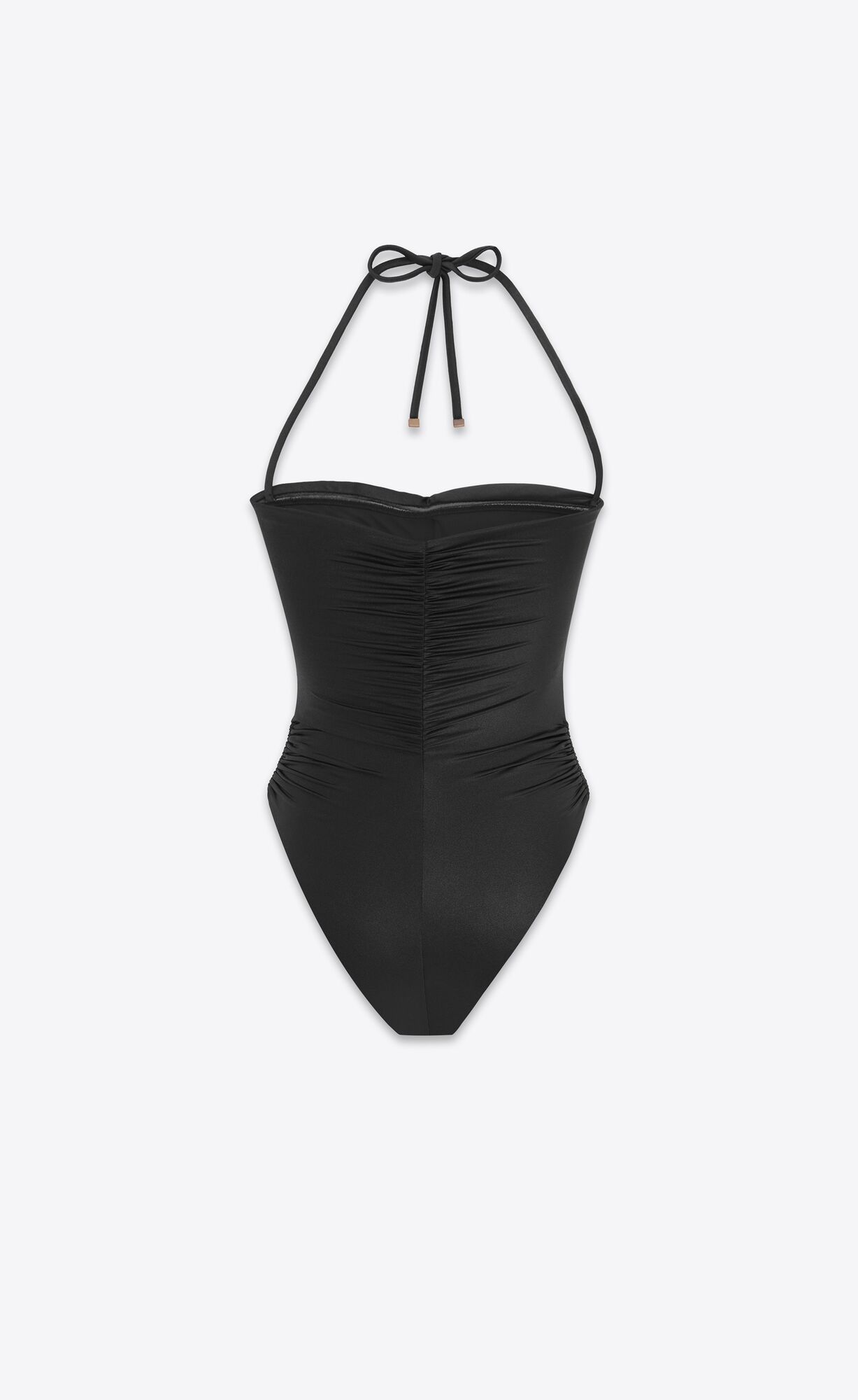 YSL Halterneck Swimsuit Black | HIUZC6458