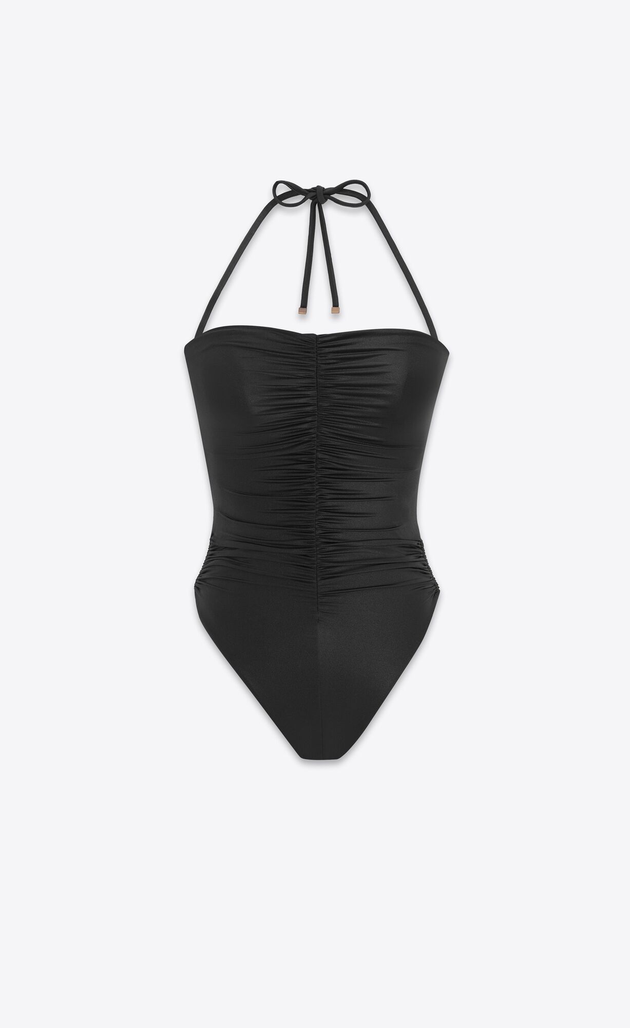 YSL Halterneck Swimsuit Black | HIUZC6458