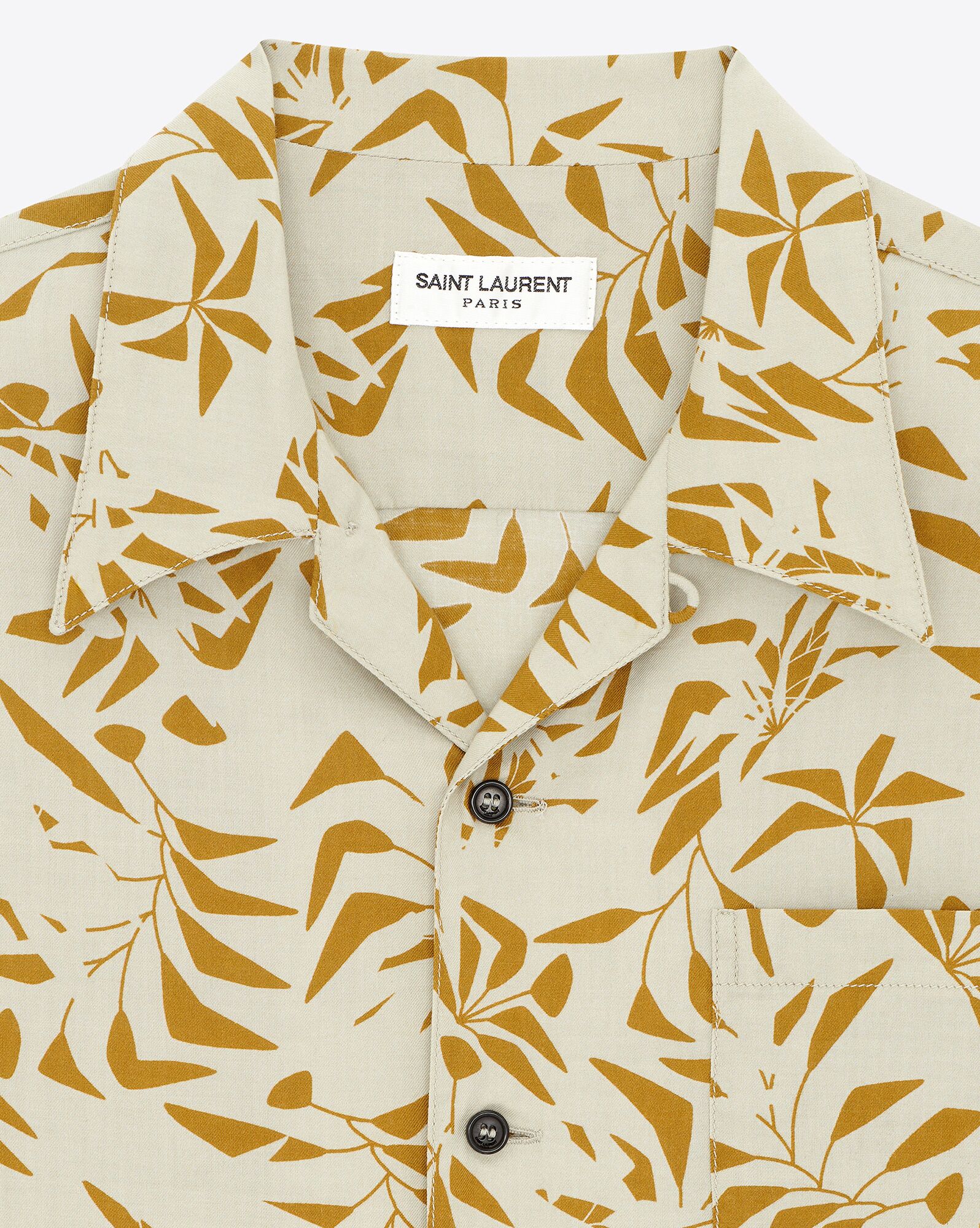 YSL Hawaiian Shirt Sand And Khaki | JTHSU0968