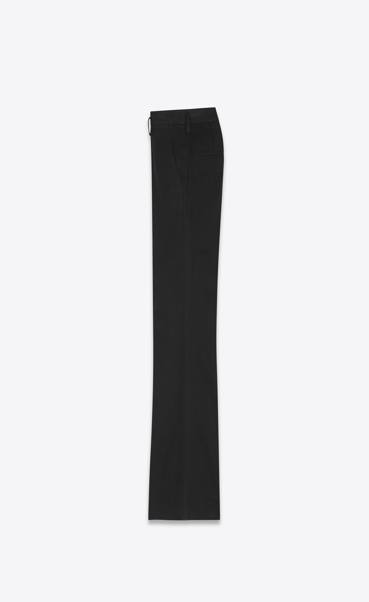 YSL High-waisted Pants In Black Denim Black | DWPZO2357