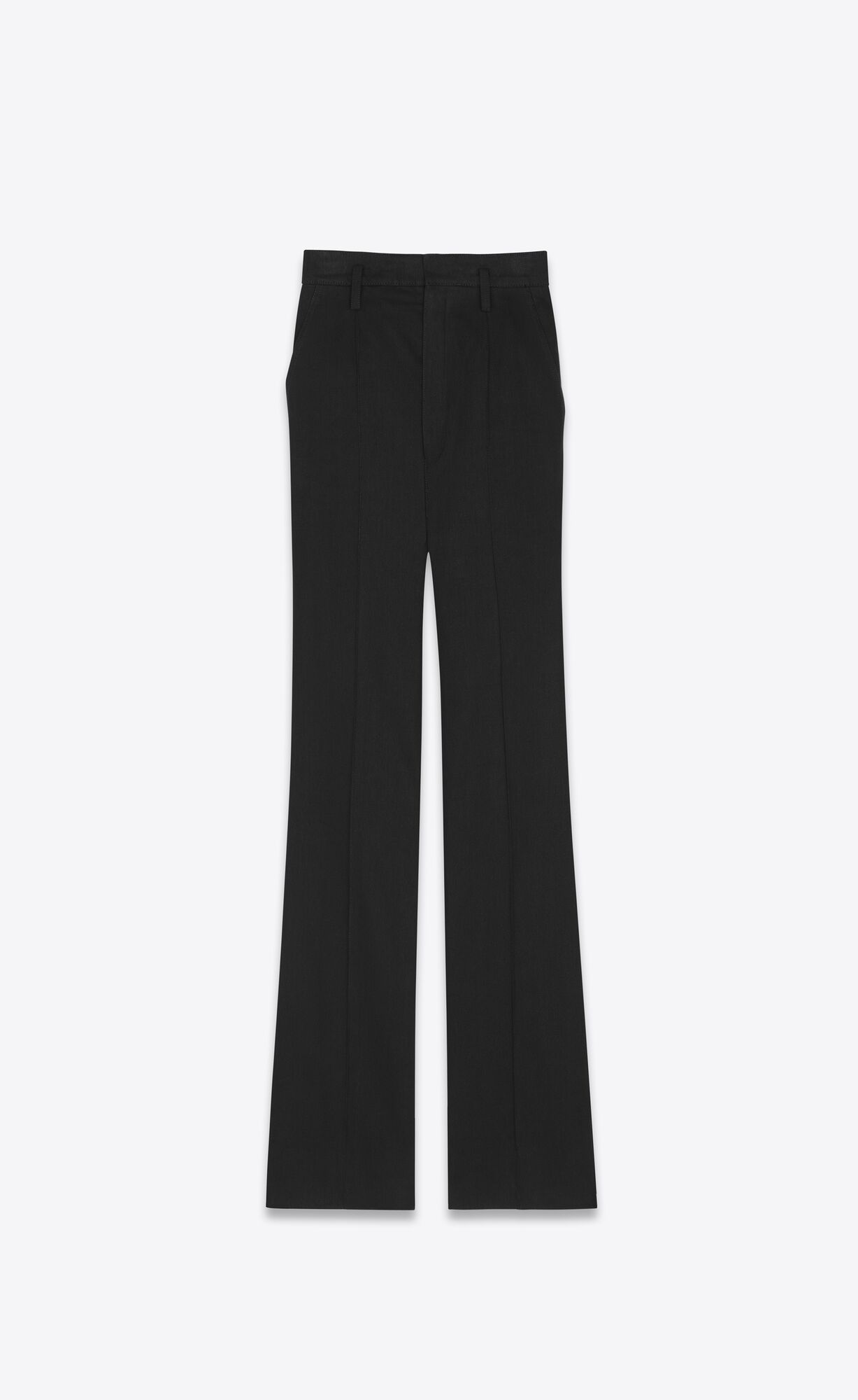 YSL High-waisted Pants In Black Denim Black | DWPZO2357