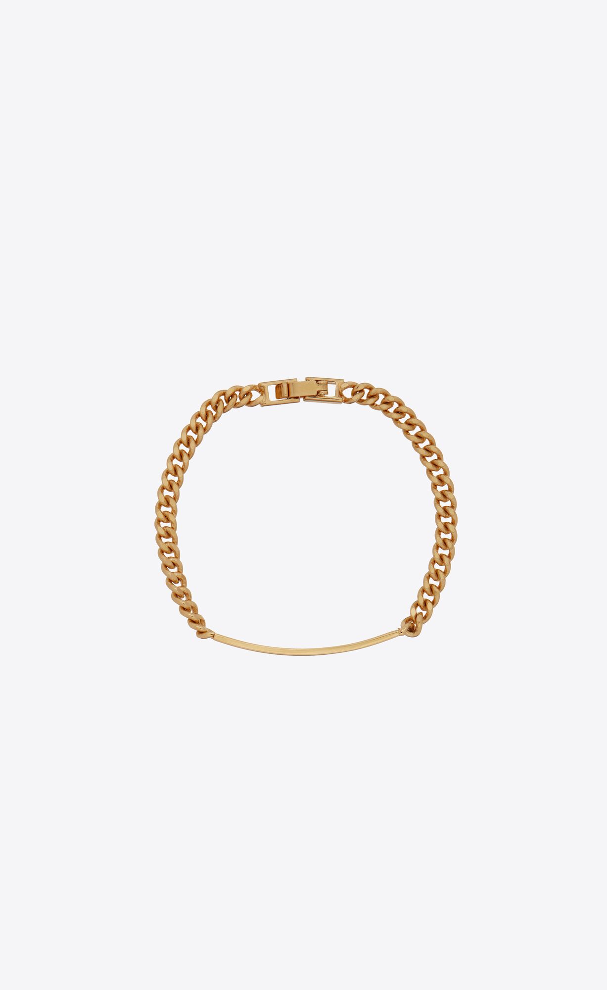 YSL Id Bracelet In Metal Gold | LAUGS2547