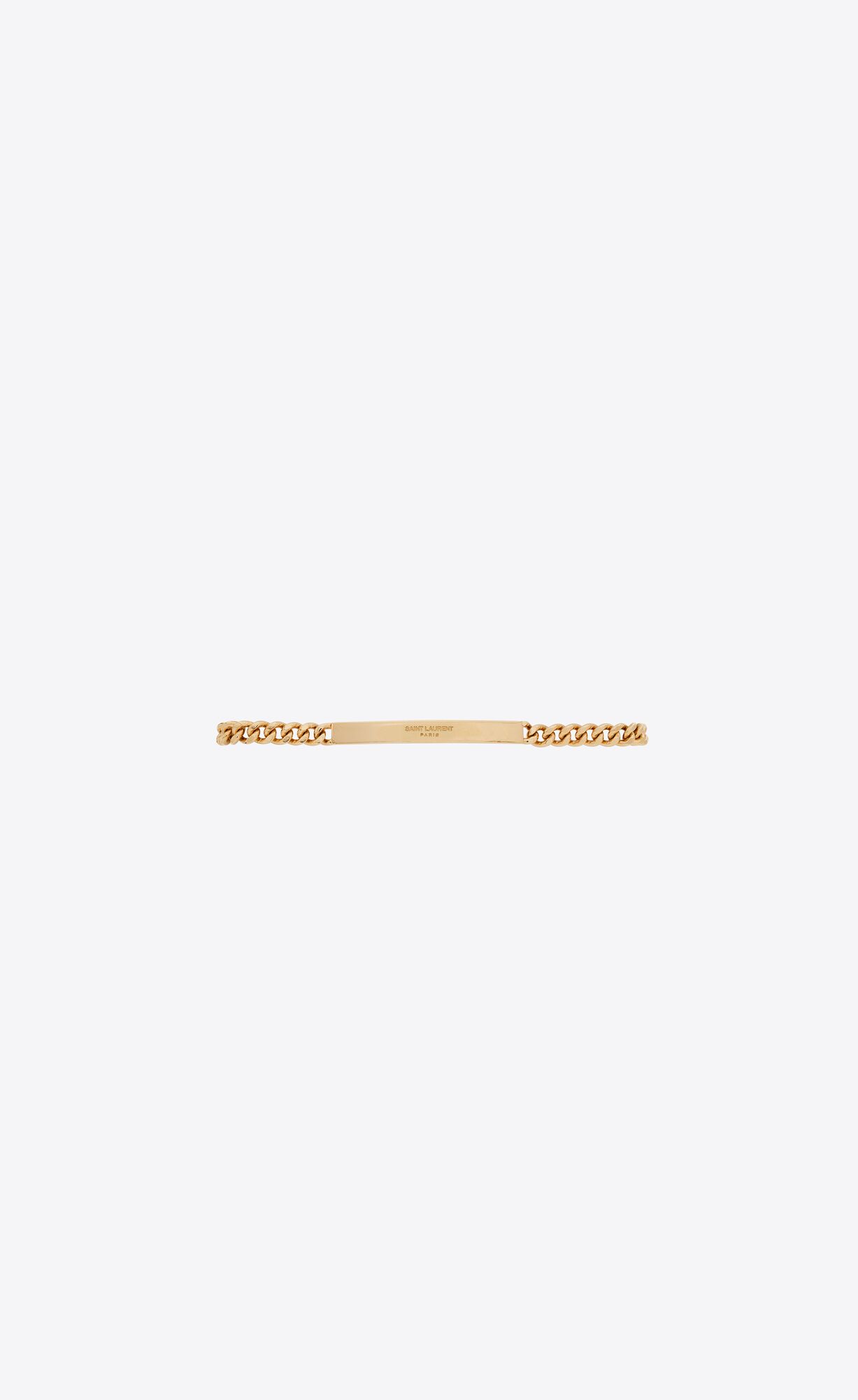 YSL Id Bracelet In Metal Gold | LAUGS2547