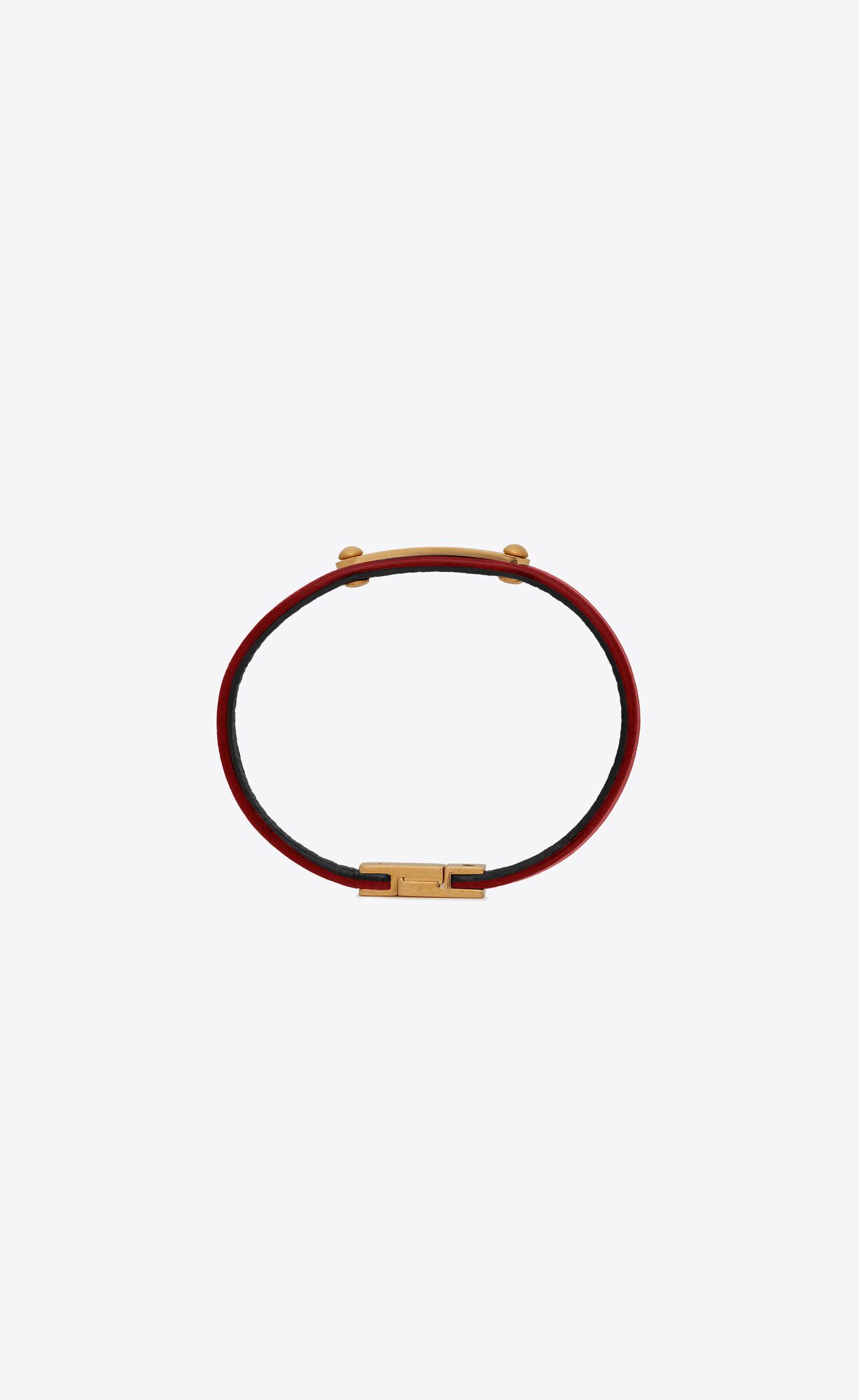 YSL Id Bracelet In Metal Red Pepper And Antique Gold | XVCRS6472