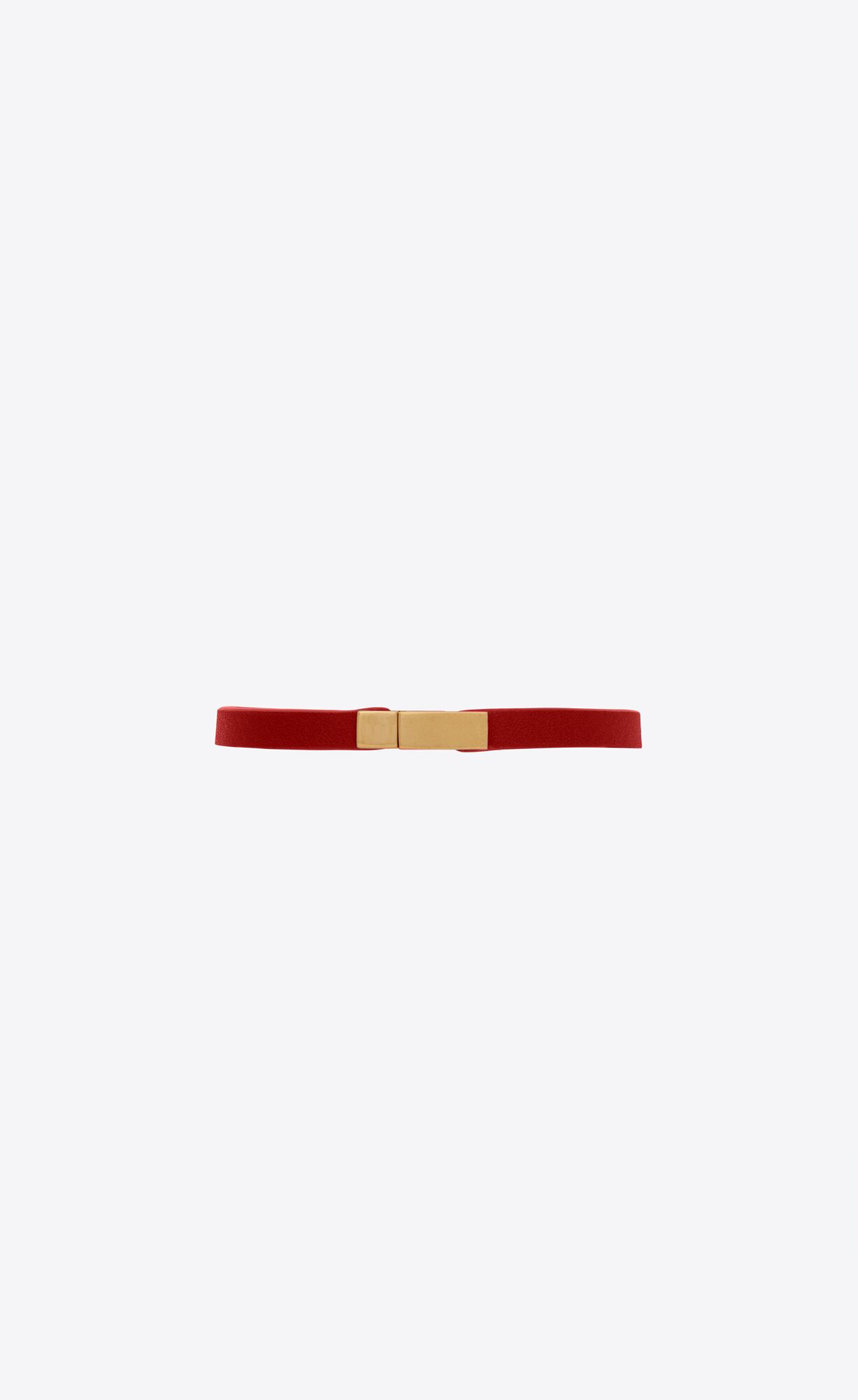 YSL Id Bracelet In Metal Red Pepper And Antique Gold | XVCRS6472