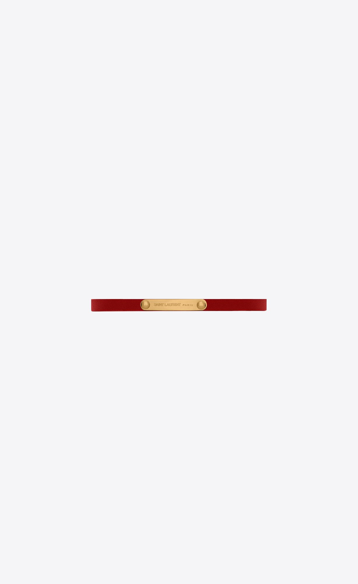 YSL Id Bracelet In Metal Red Pepper And Antique Gold | XVCRS6472