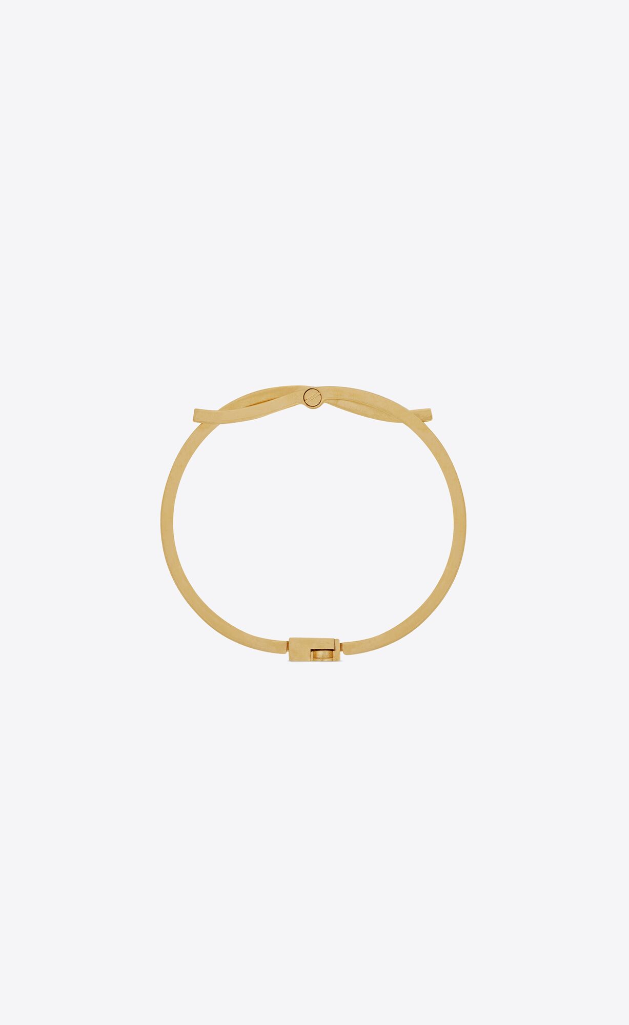 YSL Intertwined Cuff In Metal Gold | PGRIM1624