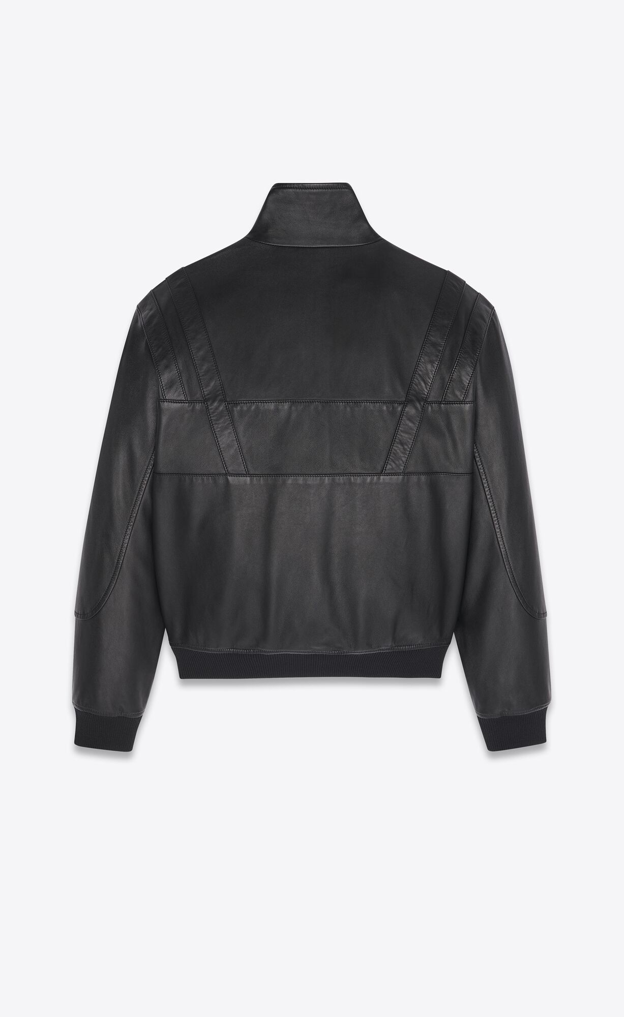 YSL Jacket In Drummed Lambskin Black | RTWUH9514