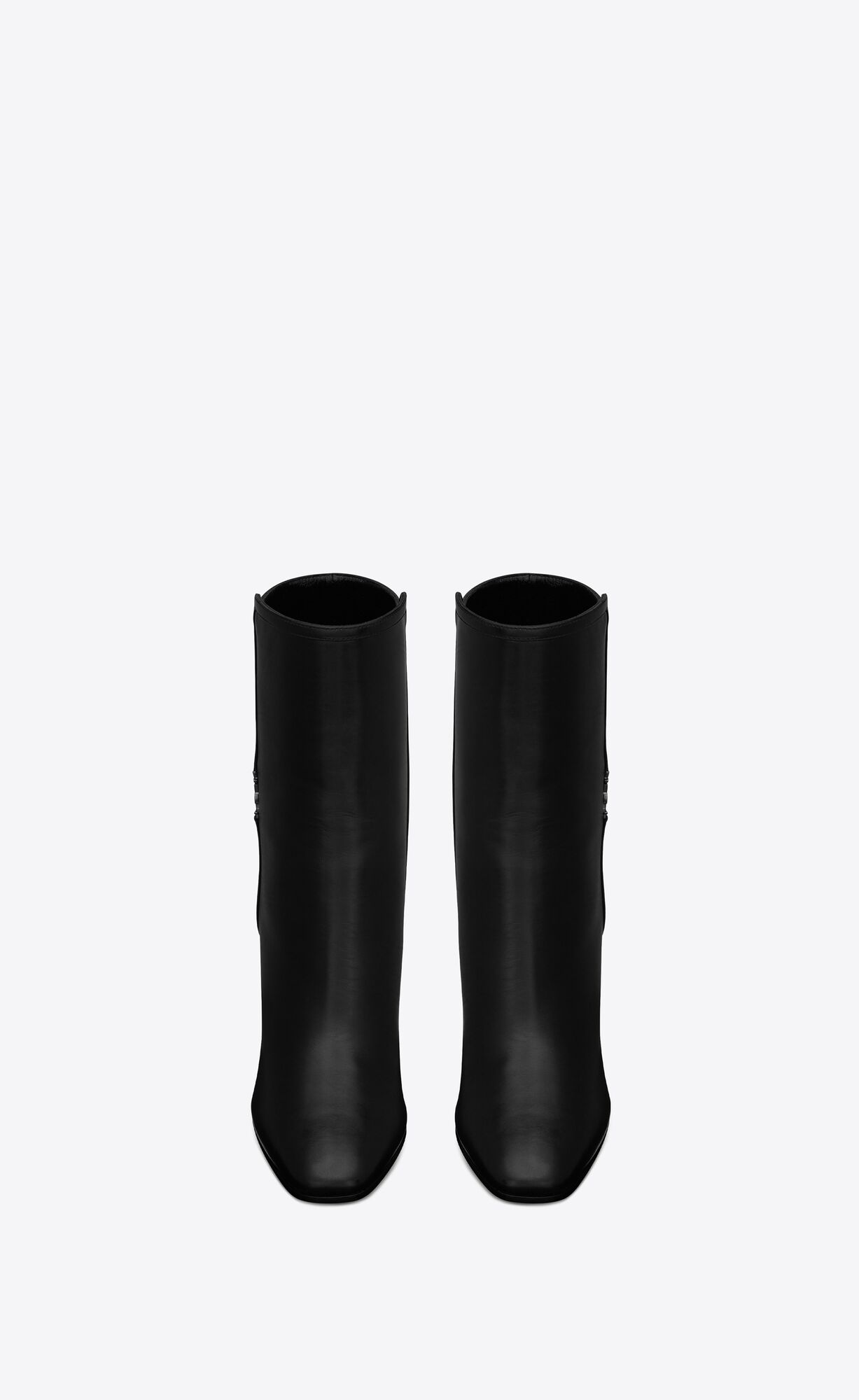 YSL Jane Cassandre Booties In Smooth Leather Black | LTUCG4506