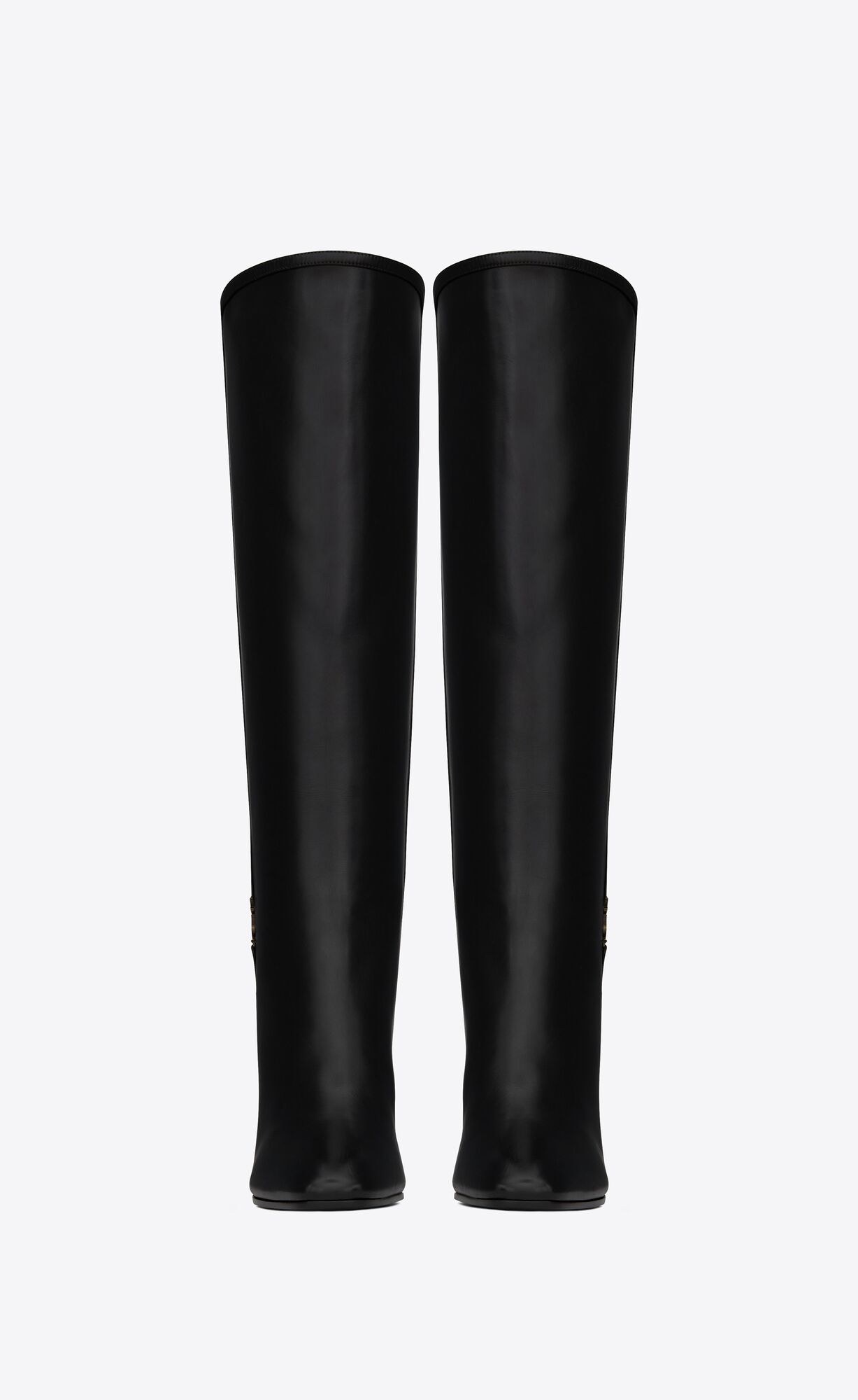 YSL Jane Cassandre Boots In Smooth Leather Black | AOTDP5249