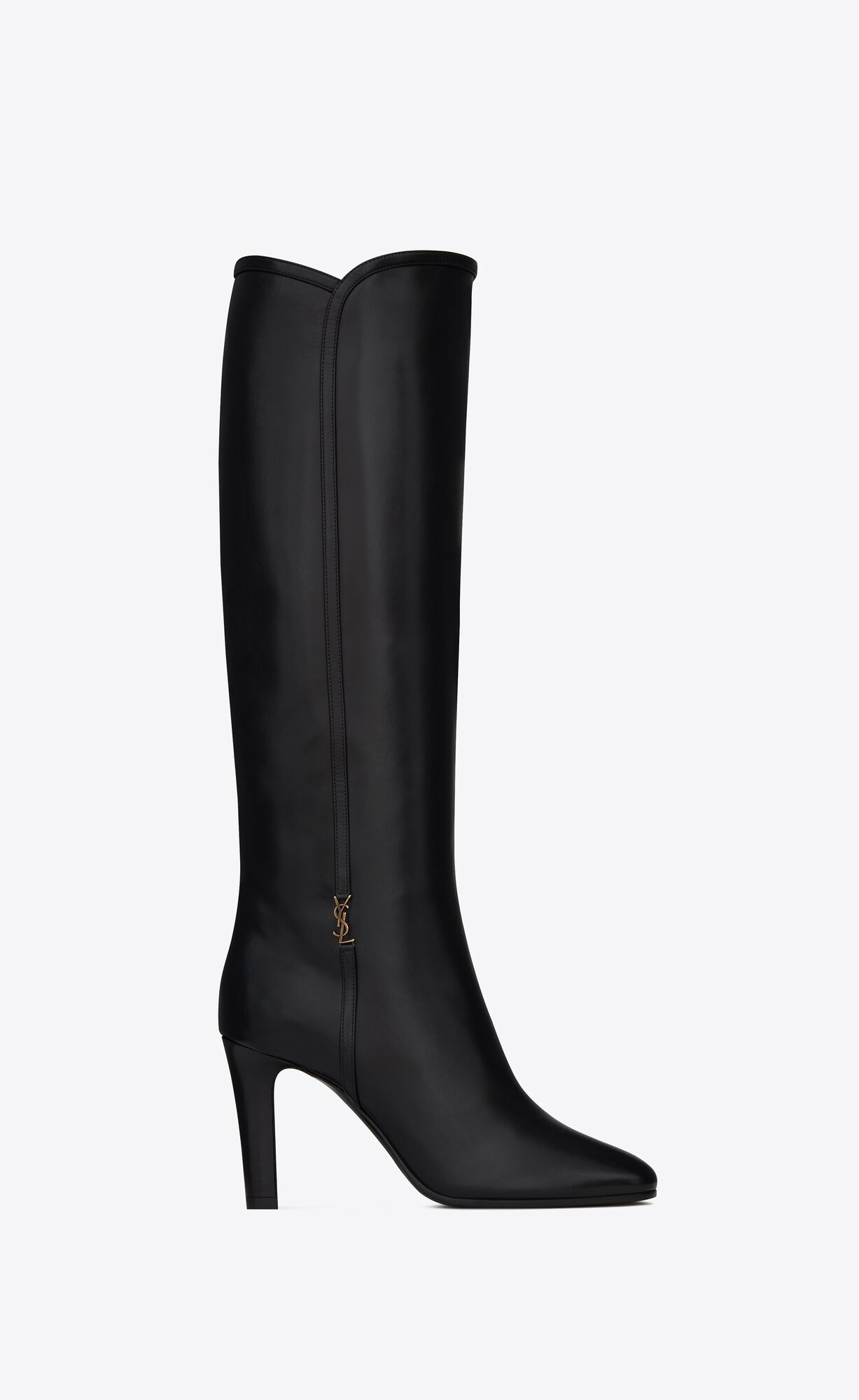 YSL Jane Cassandre Boots In Smooth Leather Black | AOTDP5249