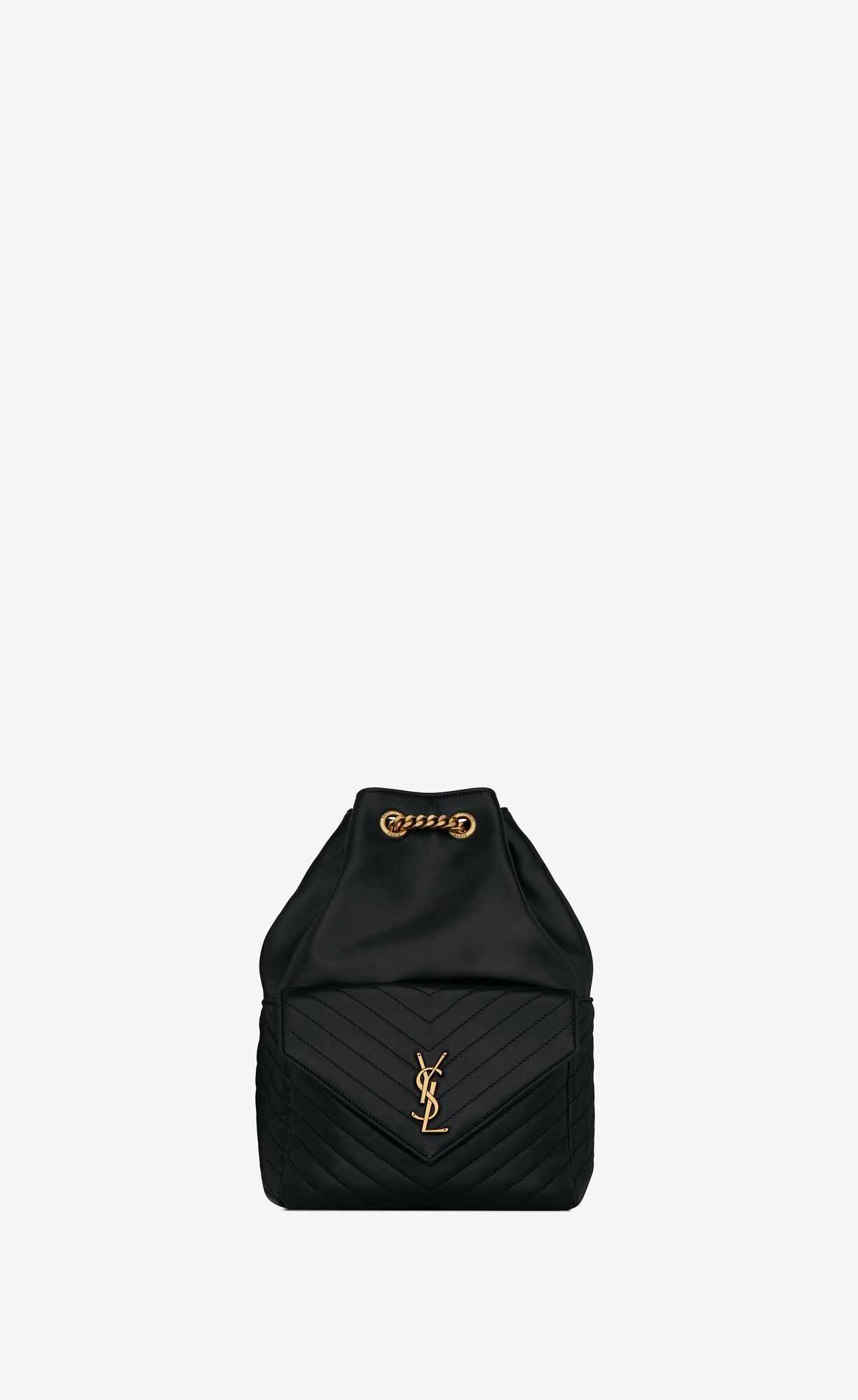 YSL Joe Backpack In Lambskin Black | QLSDC6357