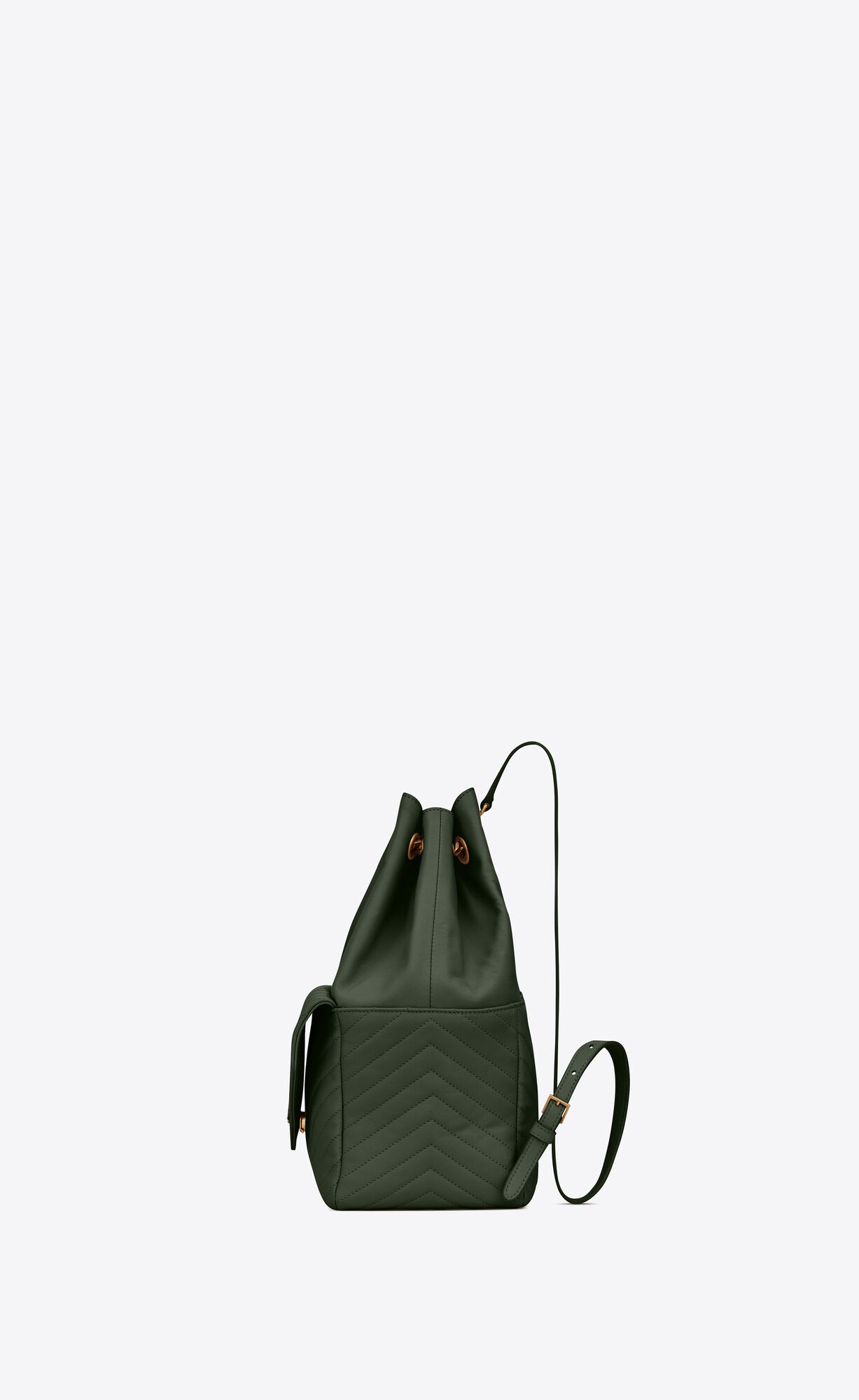 YSL Joe Backpack In Lambskin Vert Fonce | TCBDX2431