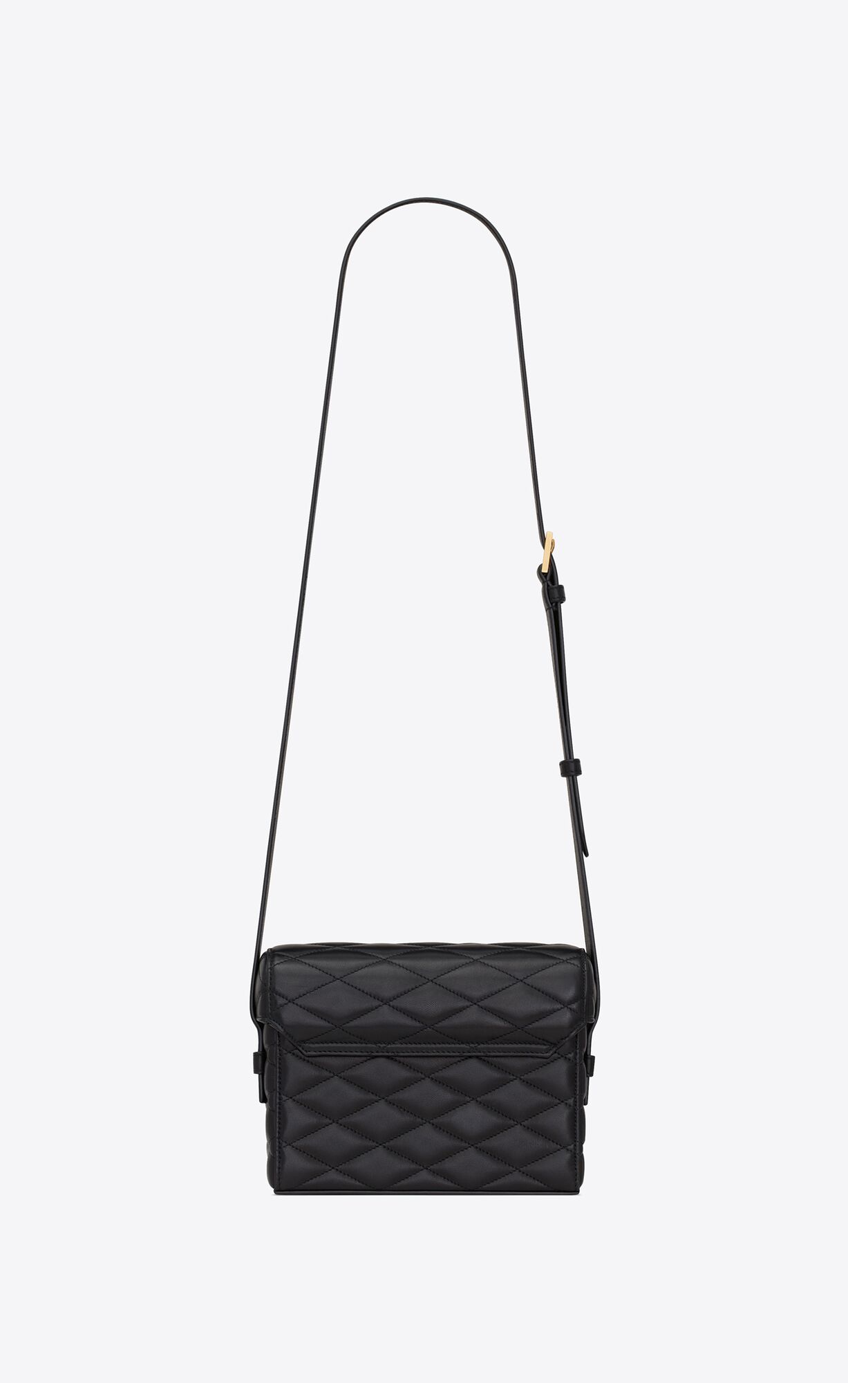 YSL June Box Bag In Quilted Lambskin Noir | VYIEW3206