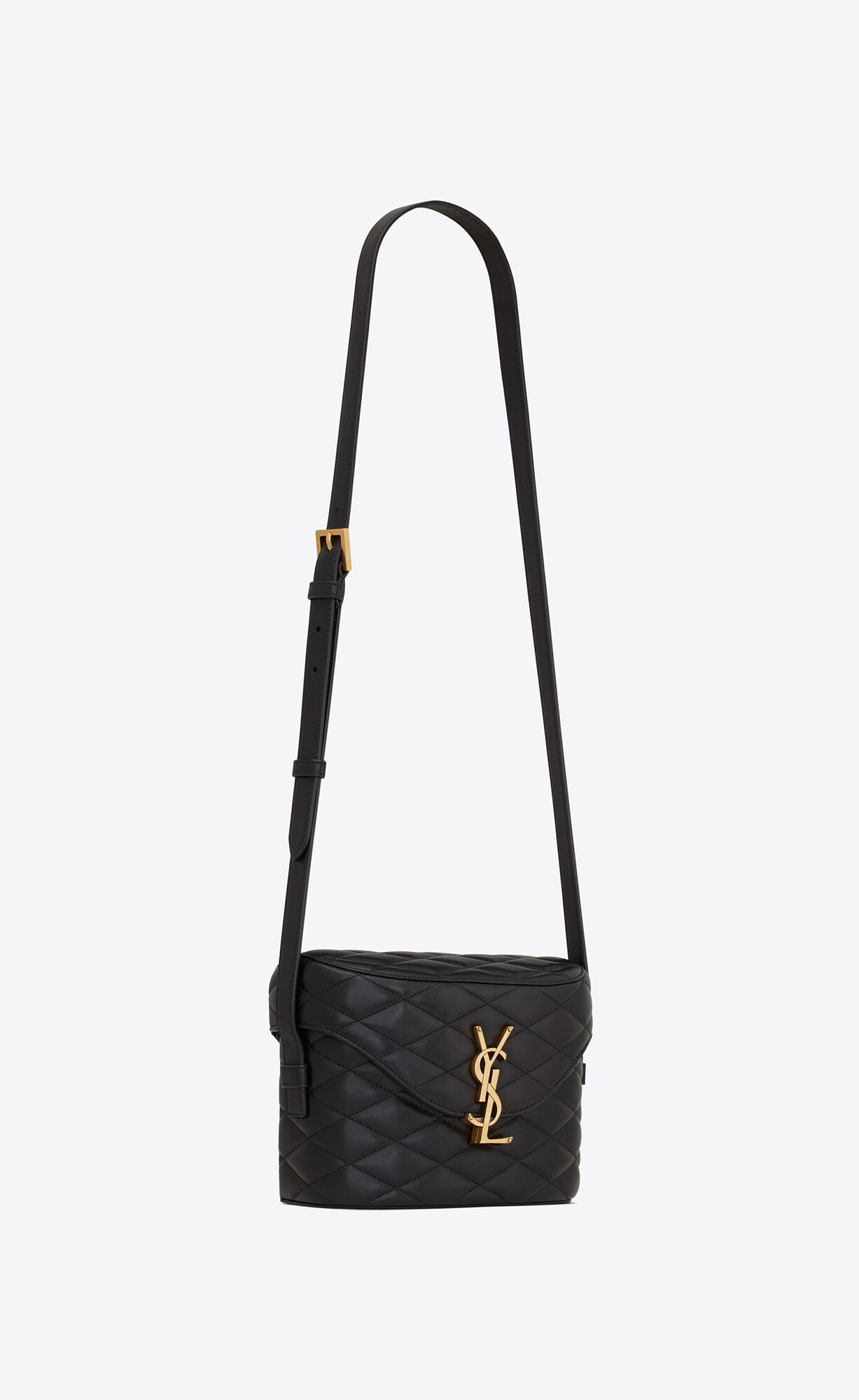 YSL June Box Bag In Quilted Lambskin Noir | VYIEW3206