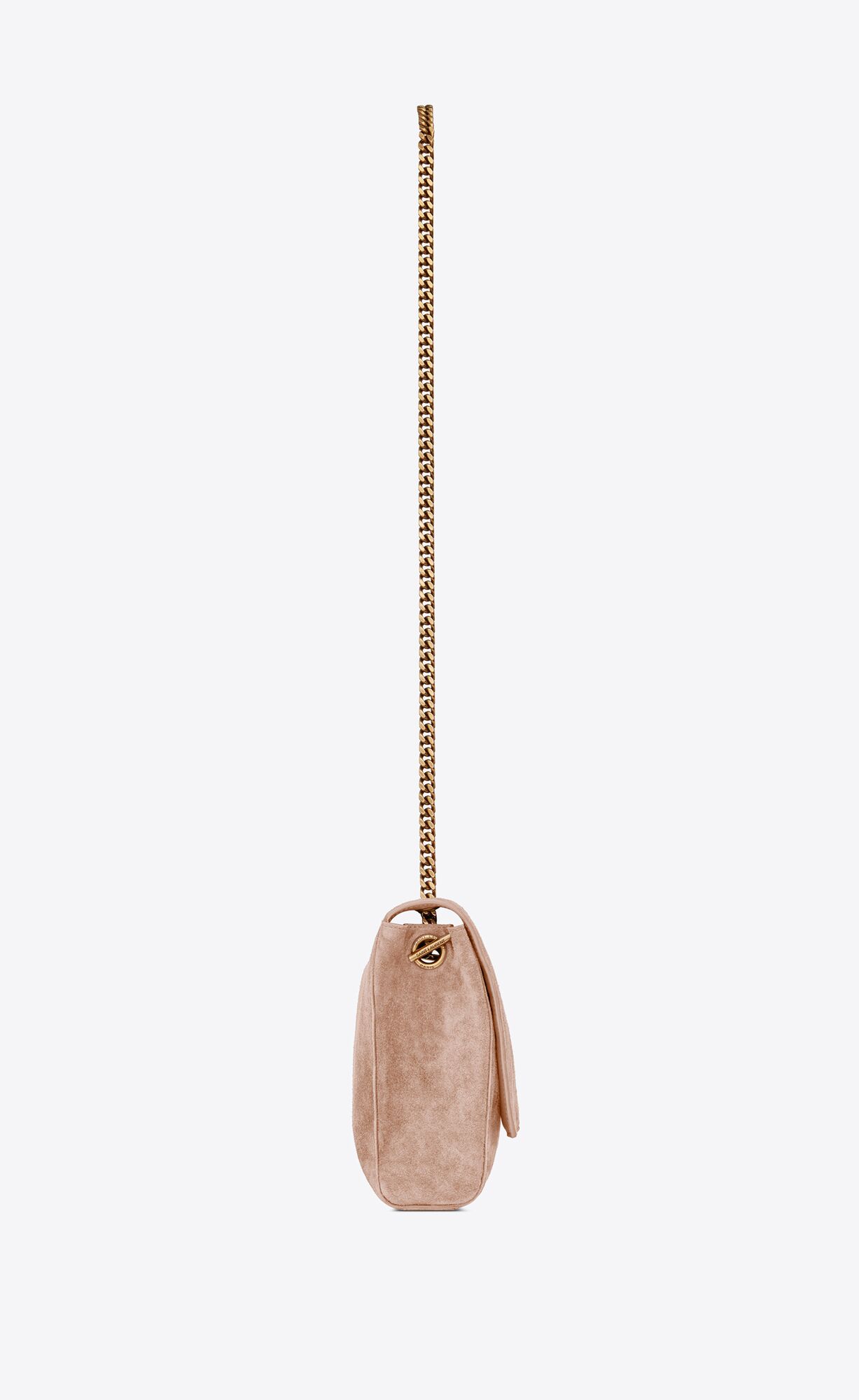 YSL Kate Medium Supple/Reversible Chain Bag In Shiny Leather And Suede Rosy Sand | LYFWS1436