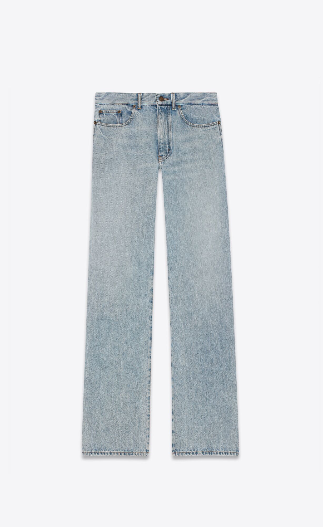 YSL Large Jeans In Blue Denim Tuscon Blue | LRIJK2875