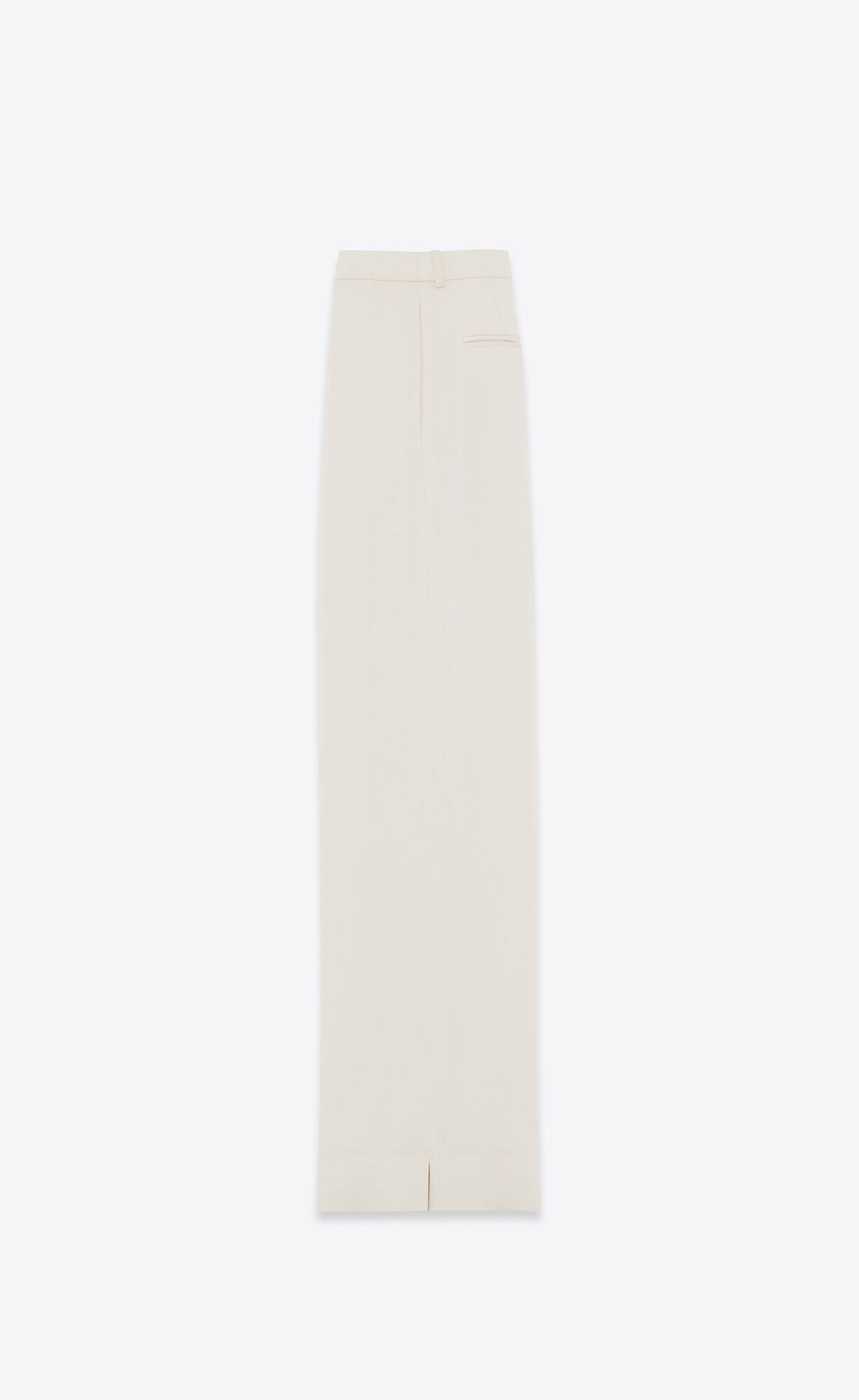 YSL Large Pants In Crepe Satin Craie | BGWUY9456