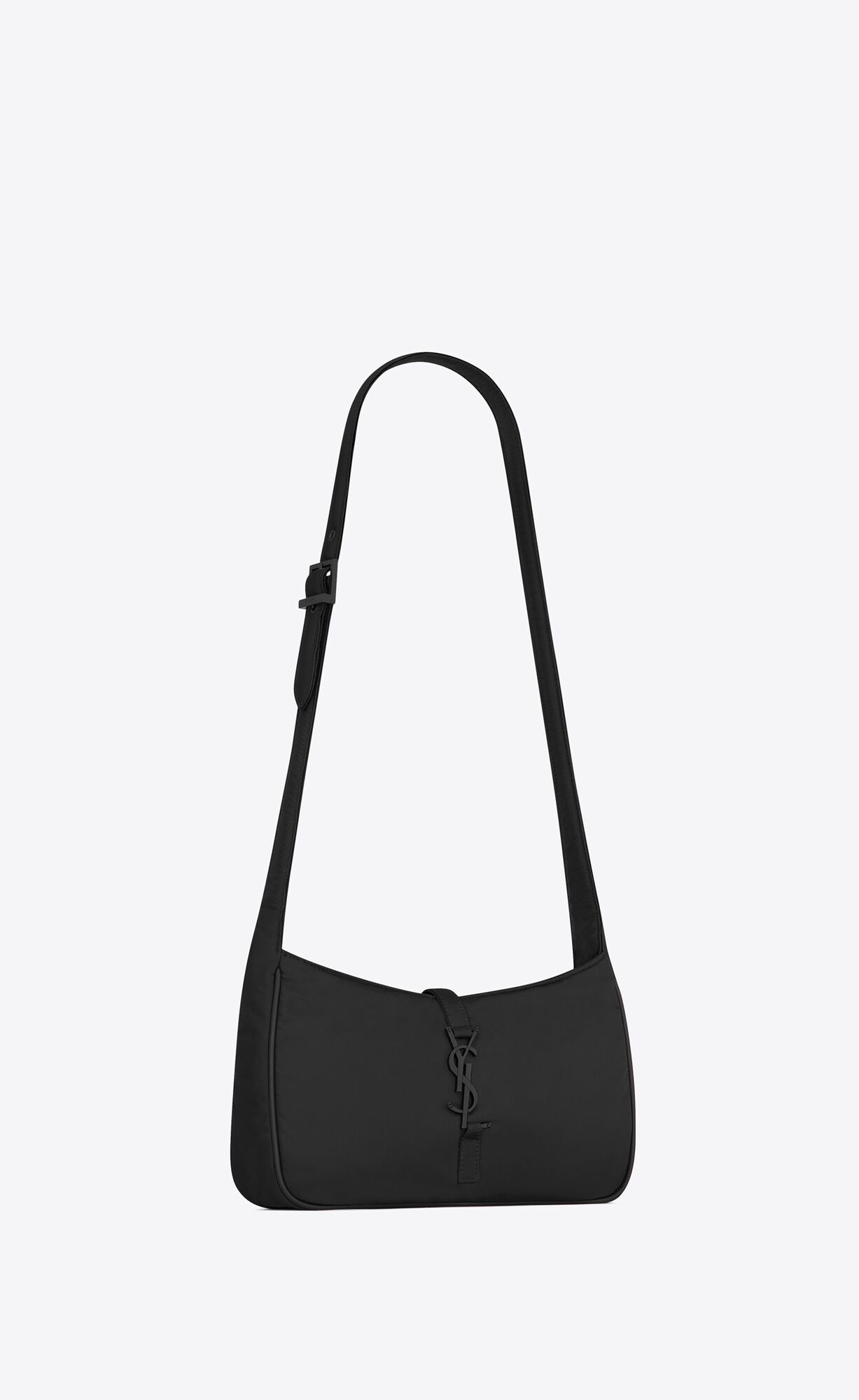 YSL Le 5 À 7 Crossbody Bag In Econyl® Regenerated Nylon Black | WHVEG5489