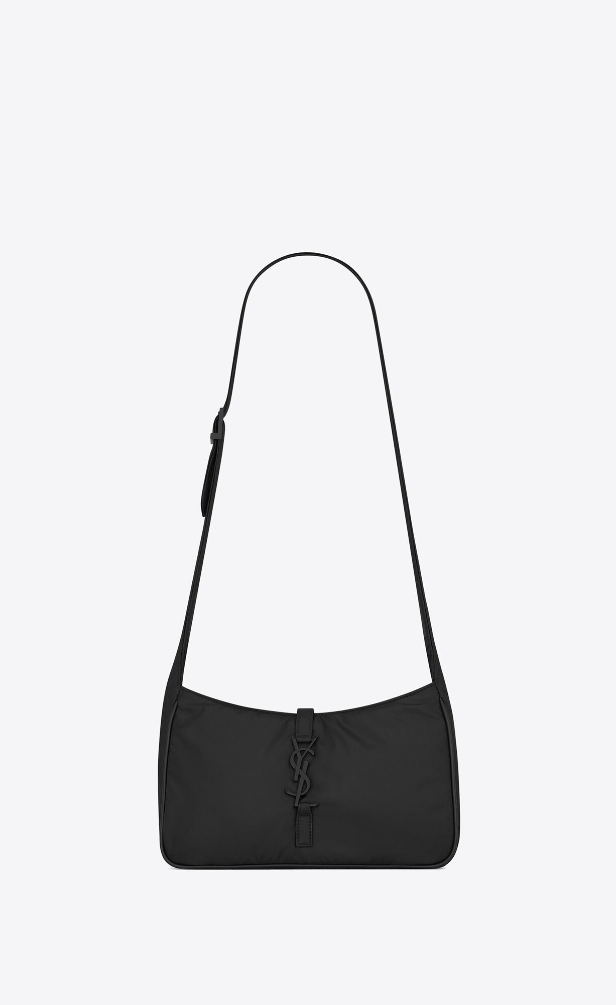 YSL Le 5 À 7 Crossbody Bag In Econyl® Regenerated Nylon Black | WHVEG5489