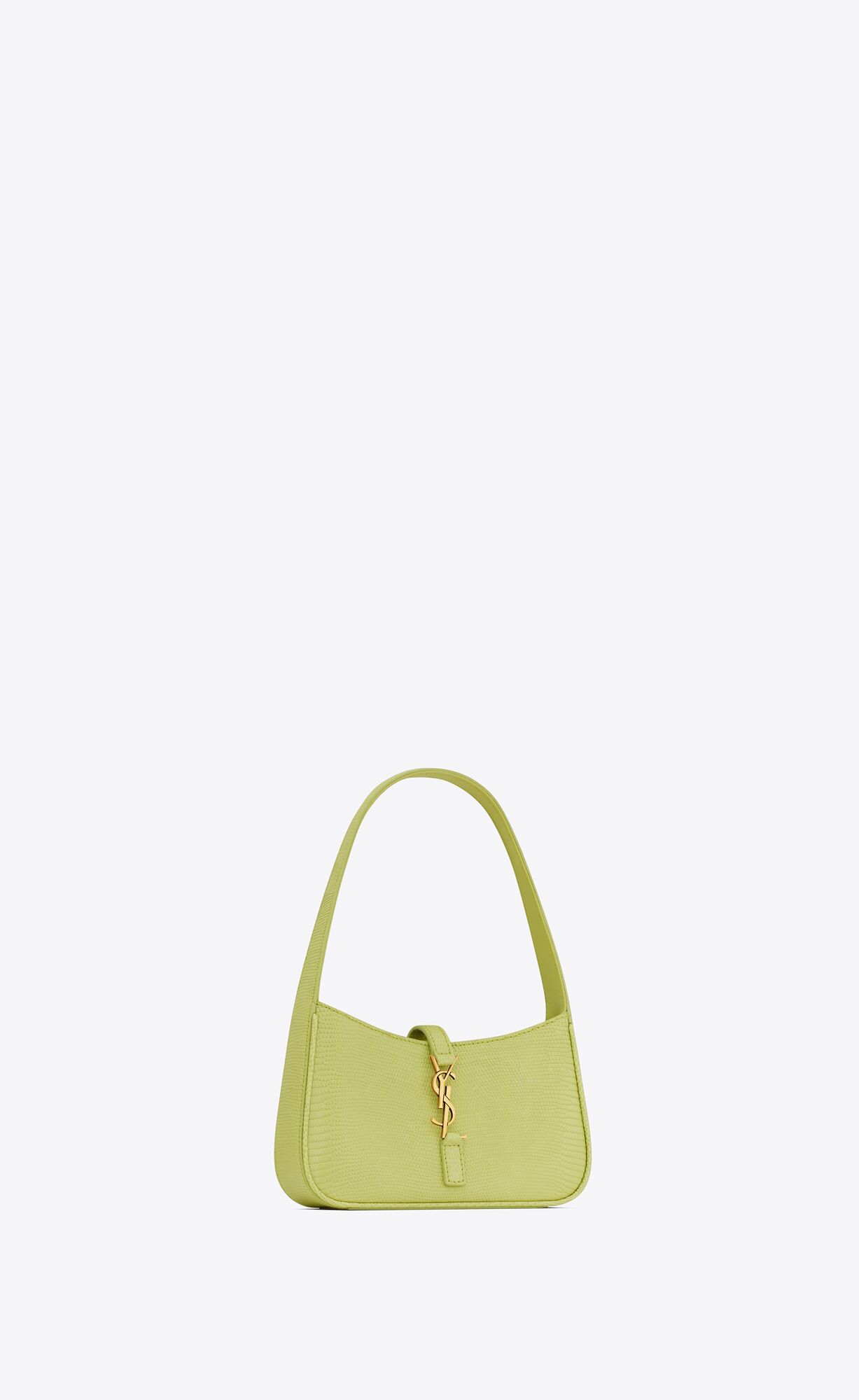 YSL Le 5 À 7 Mini In Lizard Light Lime | SRBOZ9562