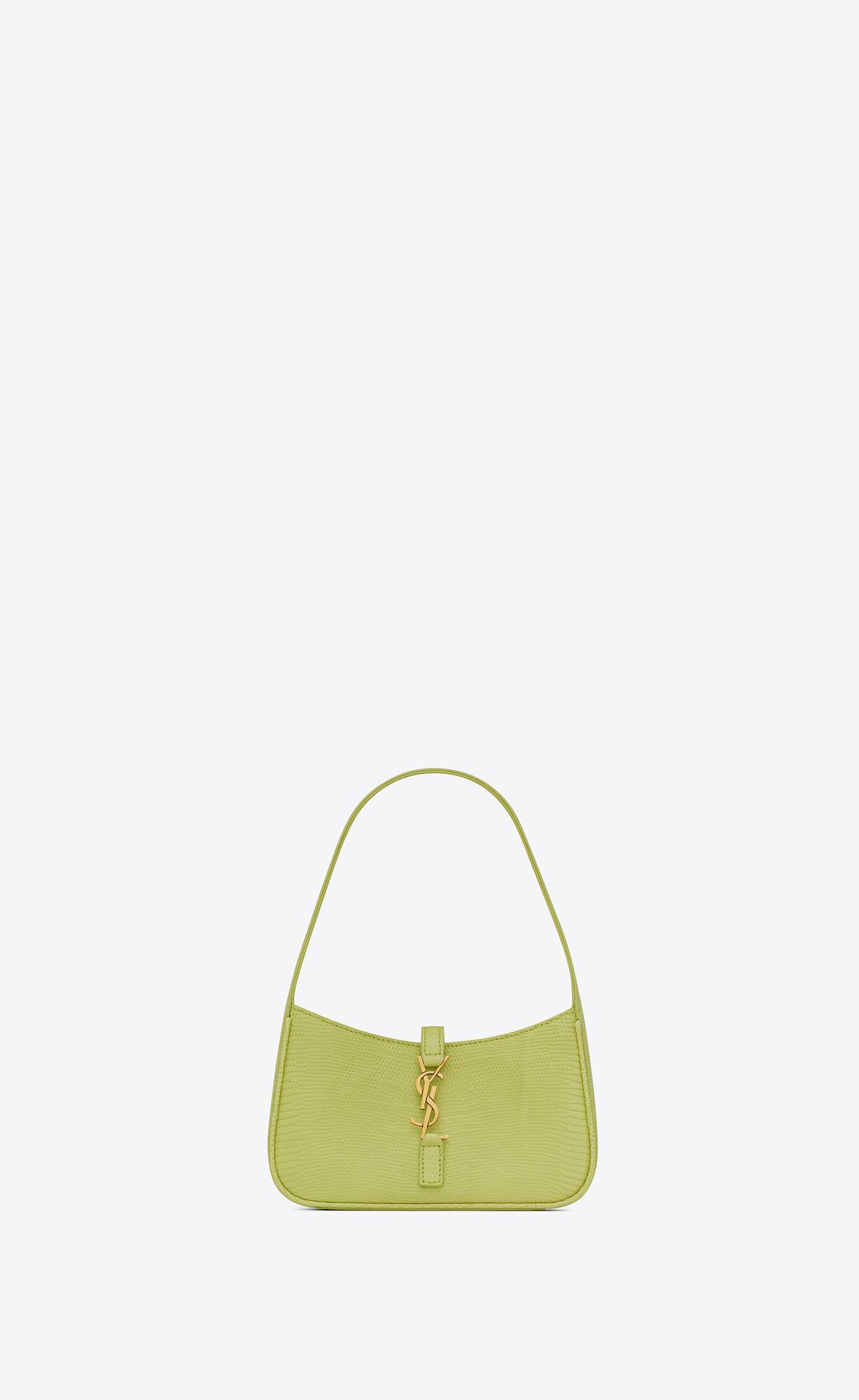 YSL Le 5 À 7 Mini In Lizard Light Lime | SRBOZ9562