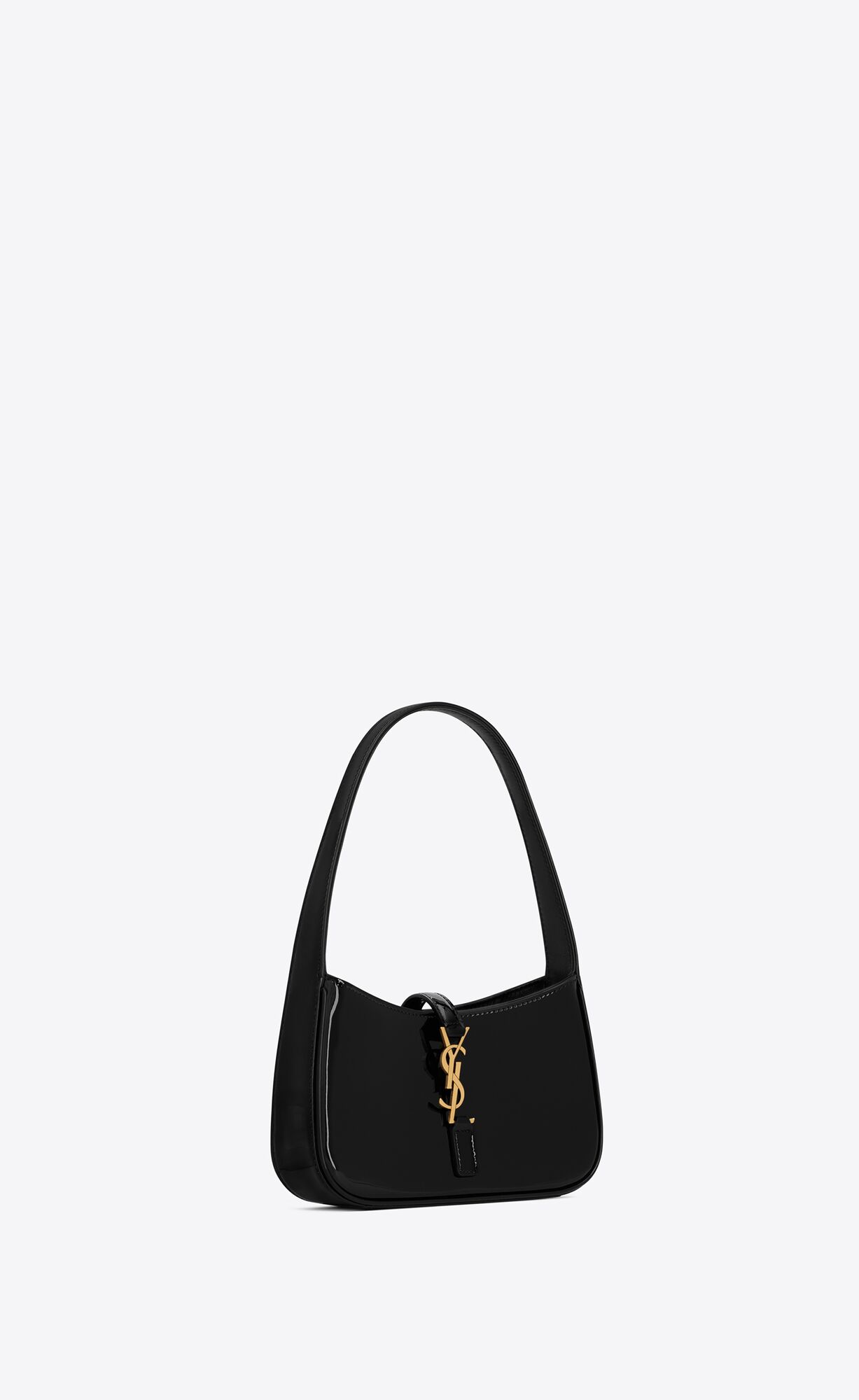 YSL Le 5 À 7 Mini In Shiny Leather Black | SGBDJ7041