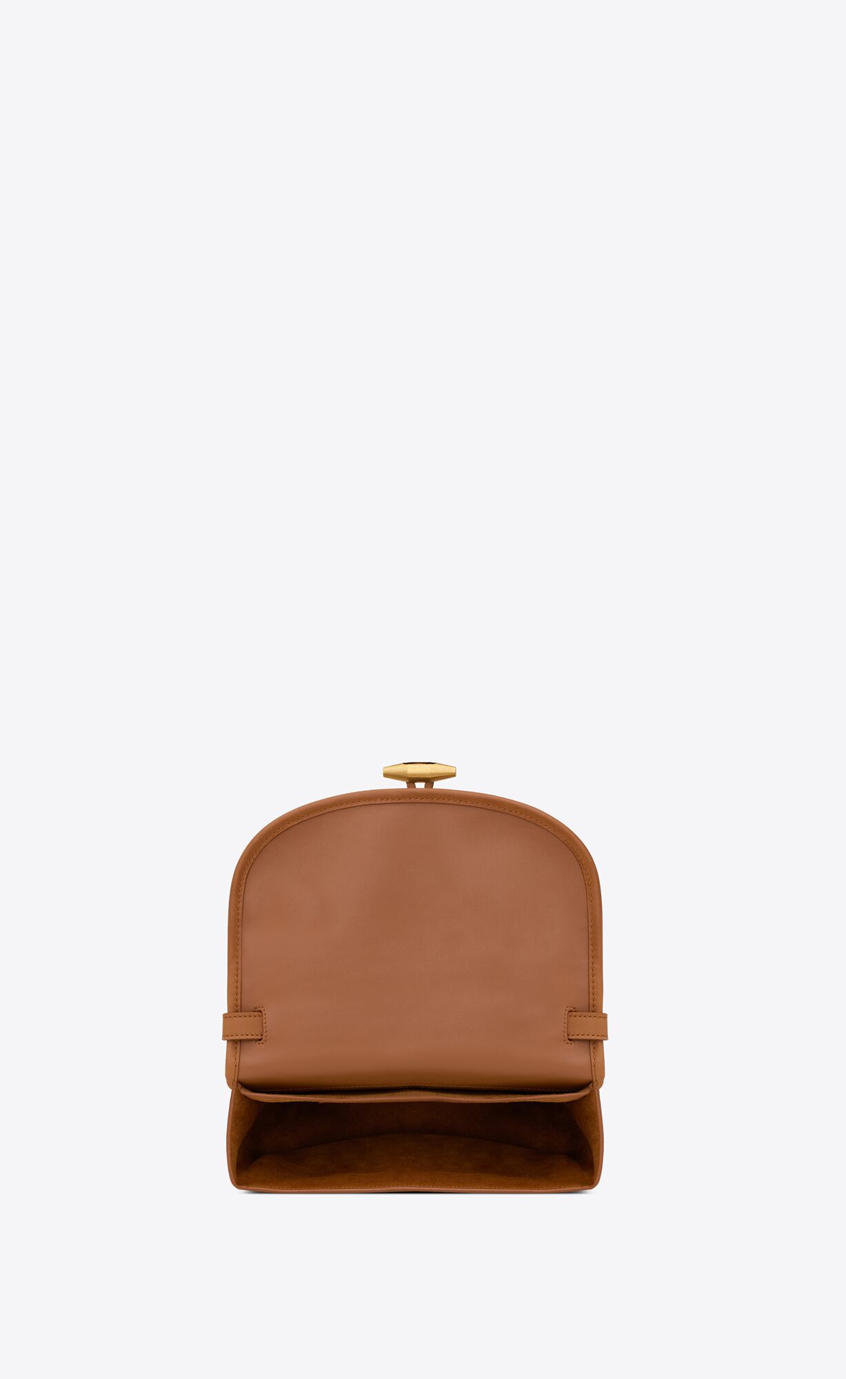 YSL Le Caban Satchel In Canvas And Vegetable-tanned Leather Grege And Brick | SZLOI6125