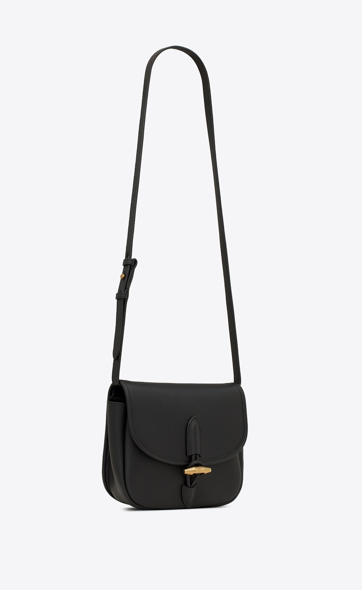 YSL Le Caban Satchel In Grained Leather Black | VAOGD0574