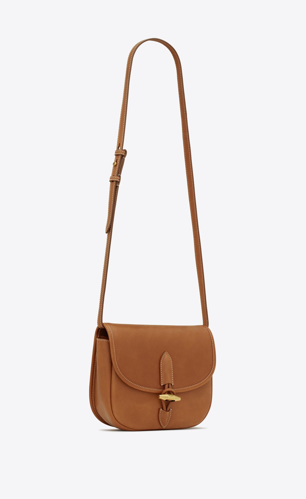 YSL Le Caban Satchel In Vegetable-tanned Leather Brick | QDMTR8512