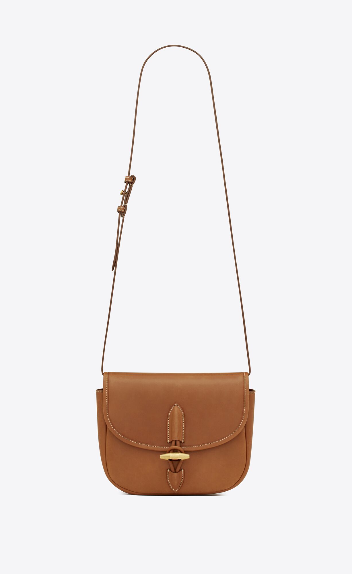 YSL Le Caban Satchel In Vegetable-tanned Leather Brick | QDMTR8512