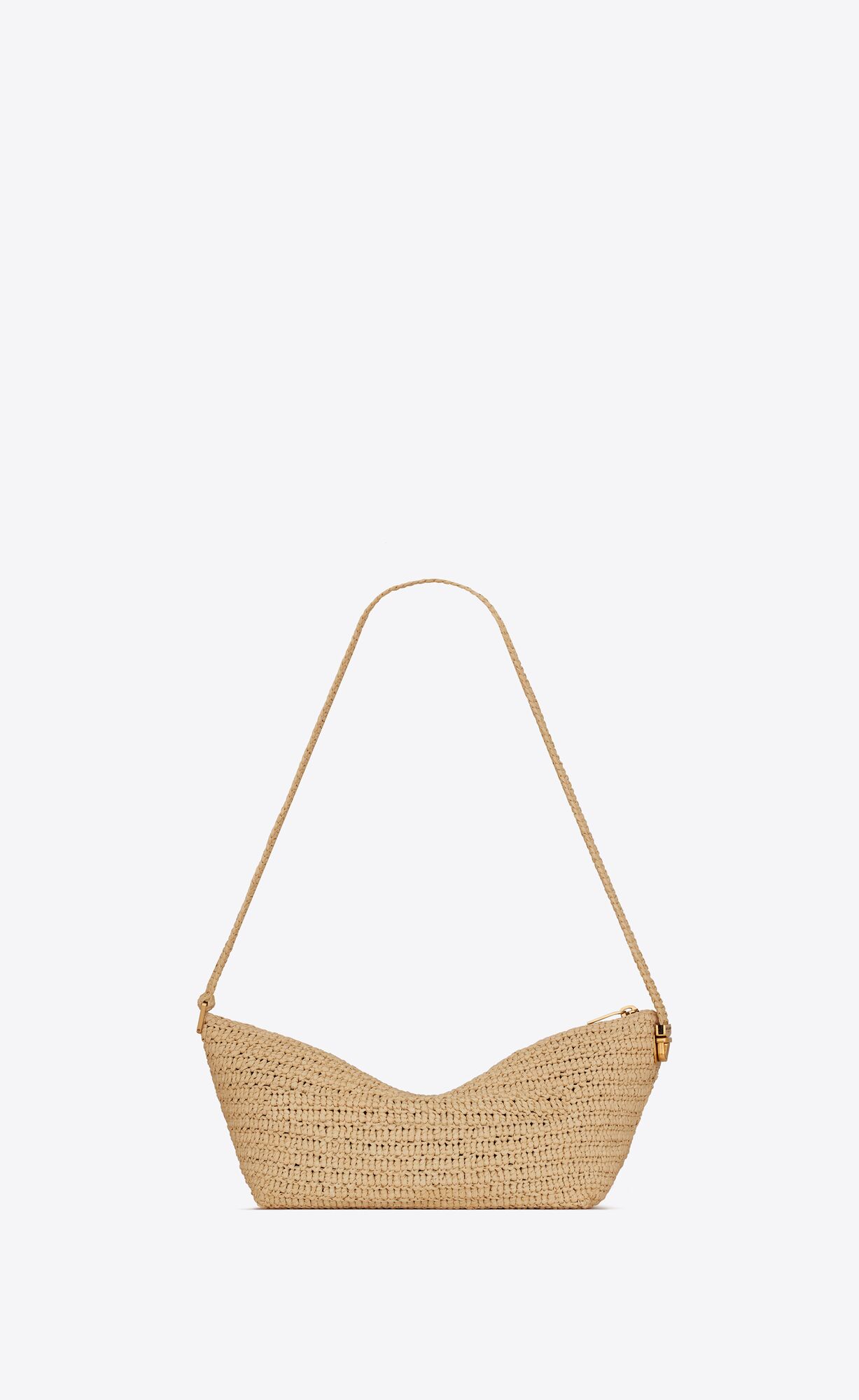 YSL Le Rafia Crossbody Bag Naturel | VOCUE6578