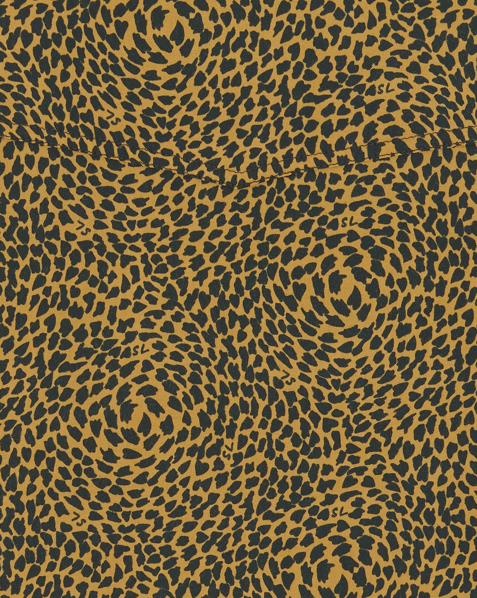 YSL Leopard-print Cropped Shirt Leopard | GEOHR3286