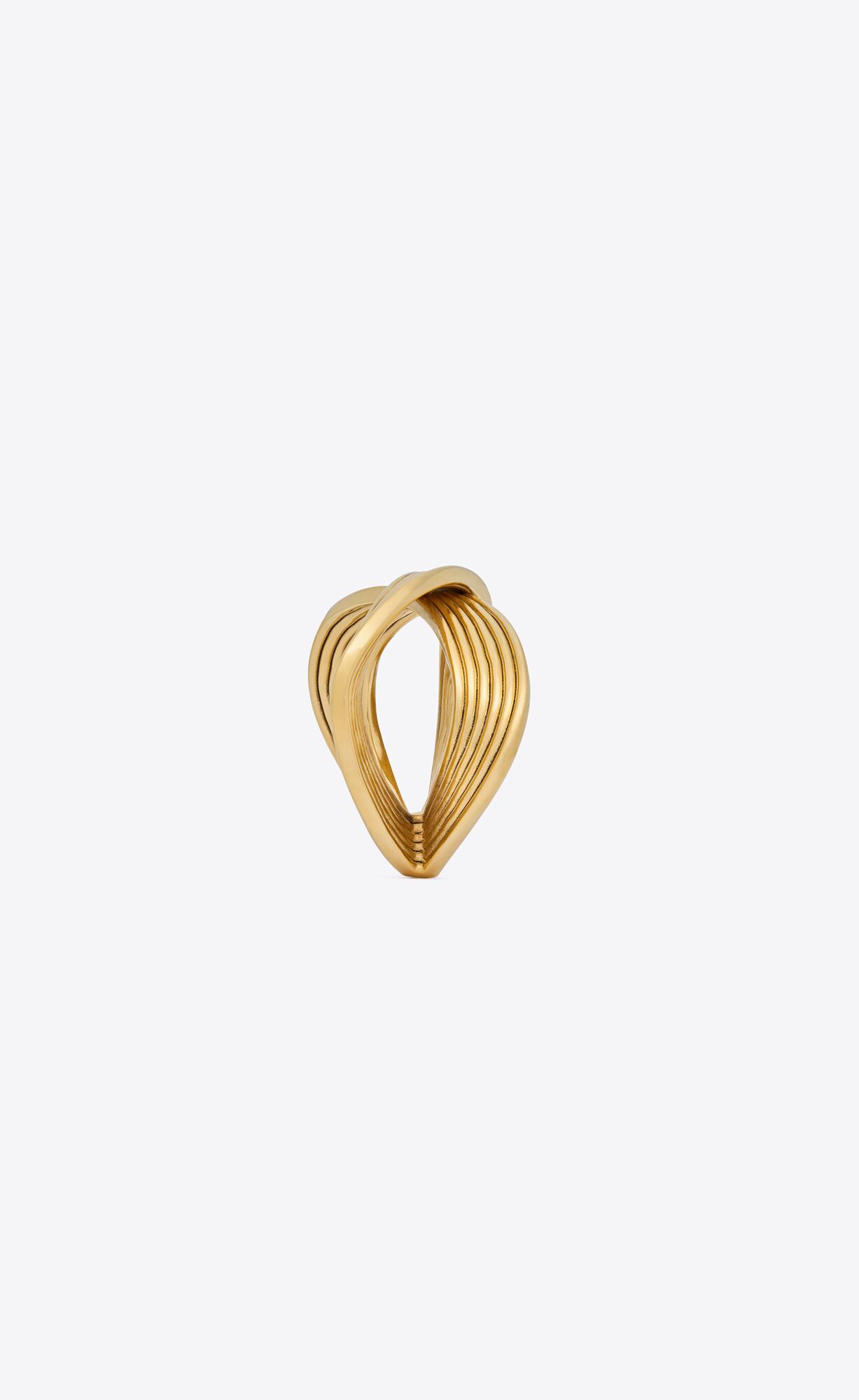 YSL Link Cuff In Metal Gold | ZOJBF2673