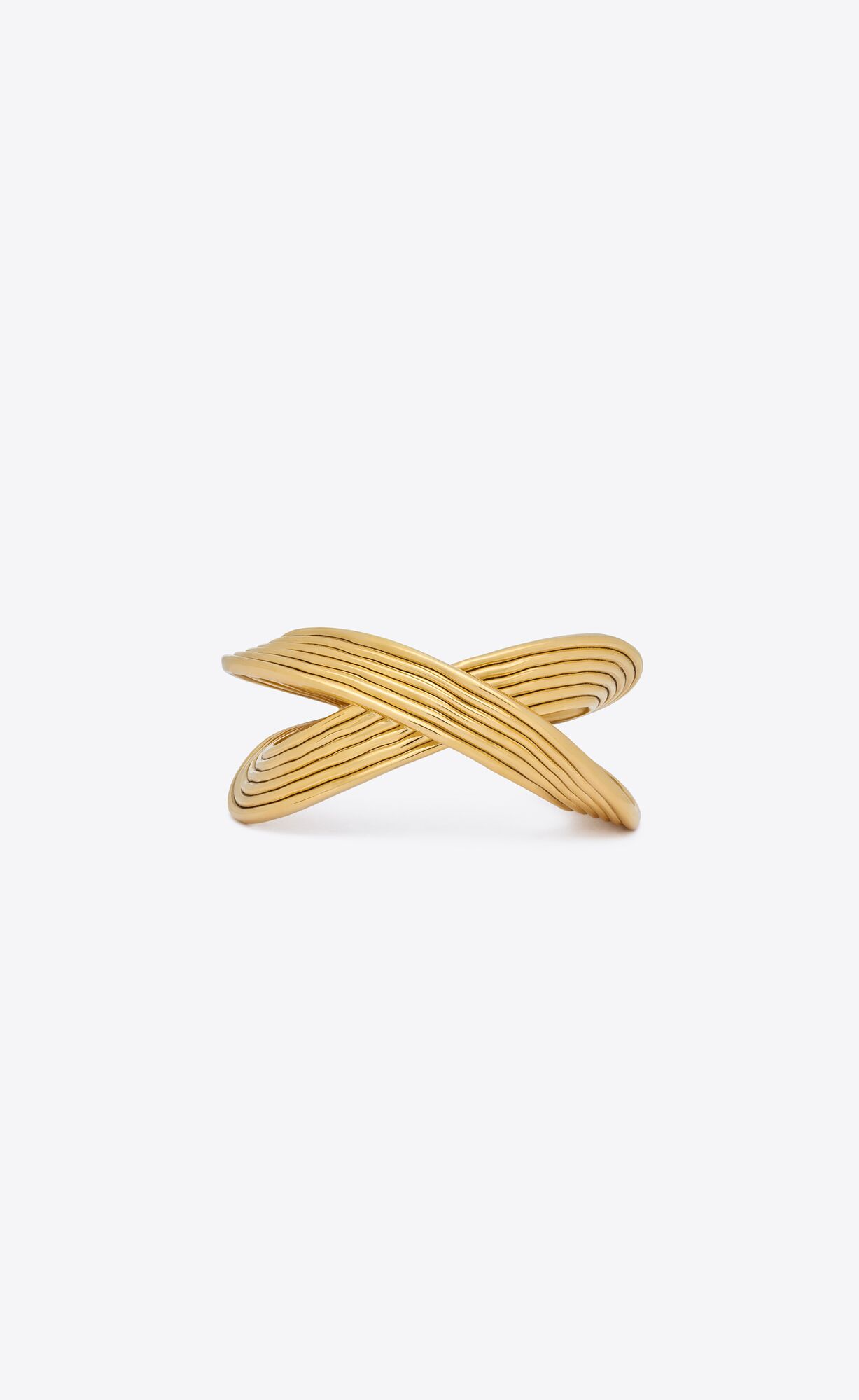 YSL Link Cuff In Metal Gold | ZOJBF2673